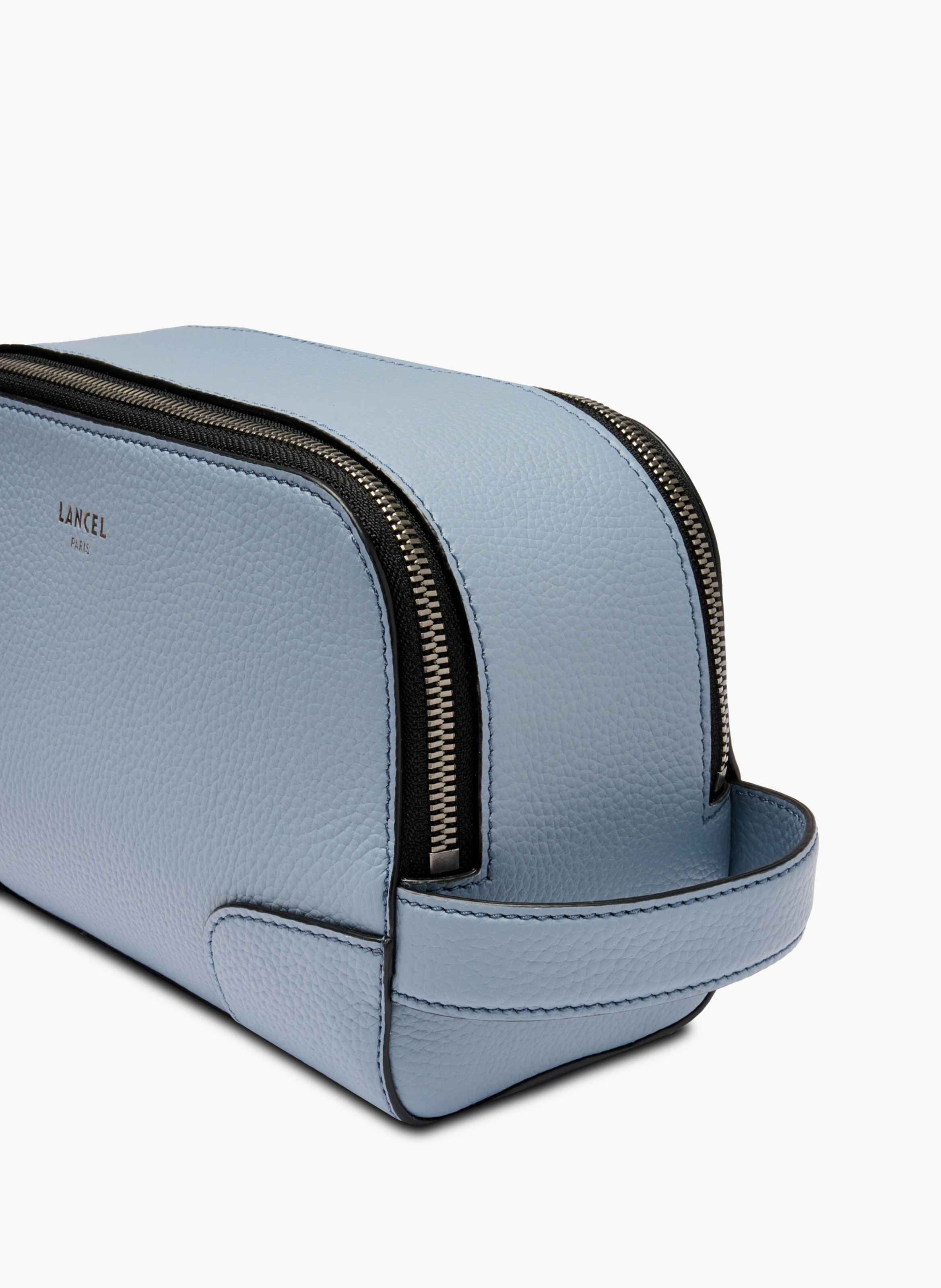 Trousse de toilette charlie de lancel en cuir LANCEL Bleu