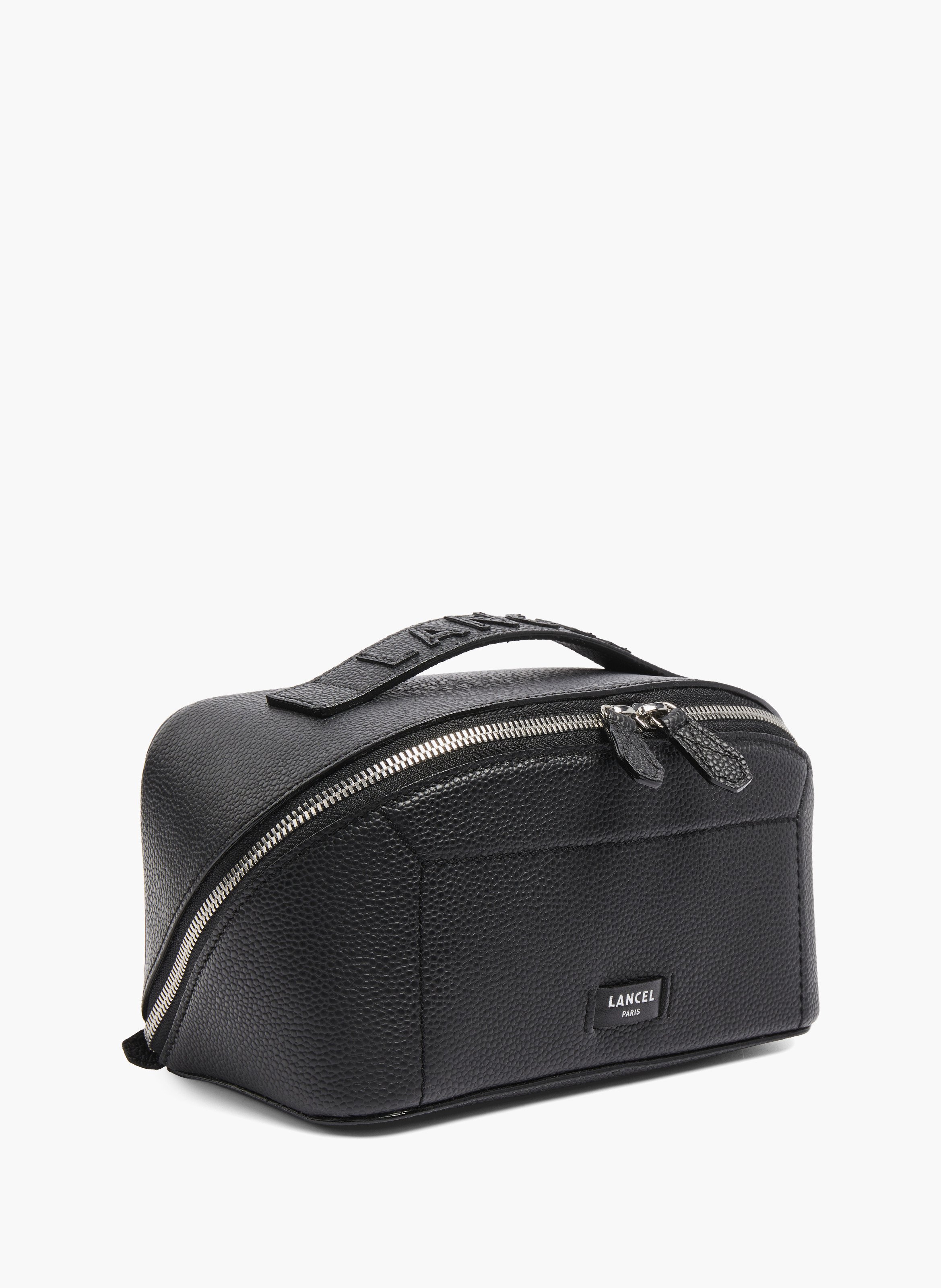 Ninon-toilettas van Lancel in kalfsleer met korrel & glad LANCEL Zwart