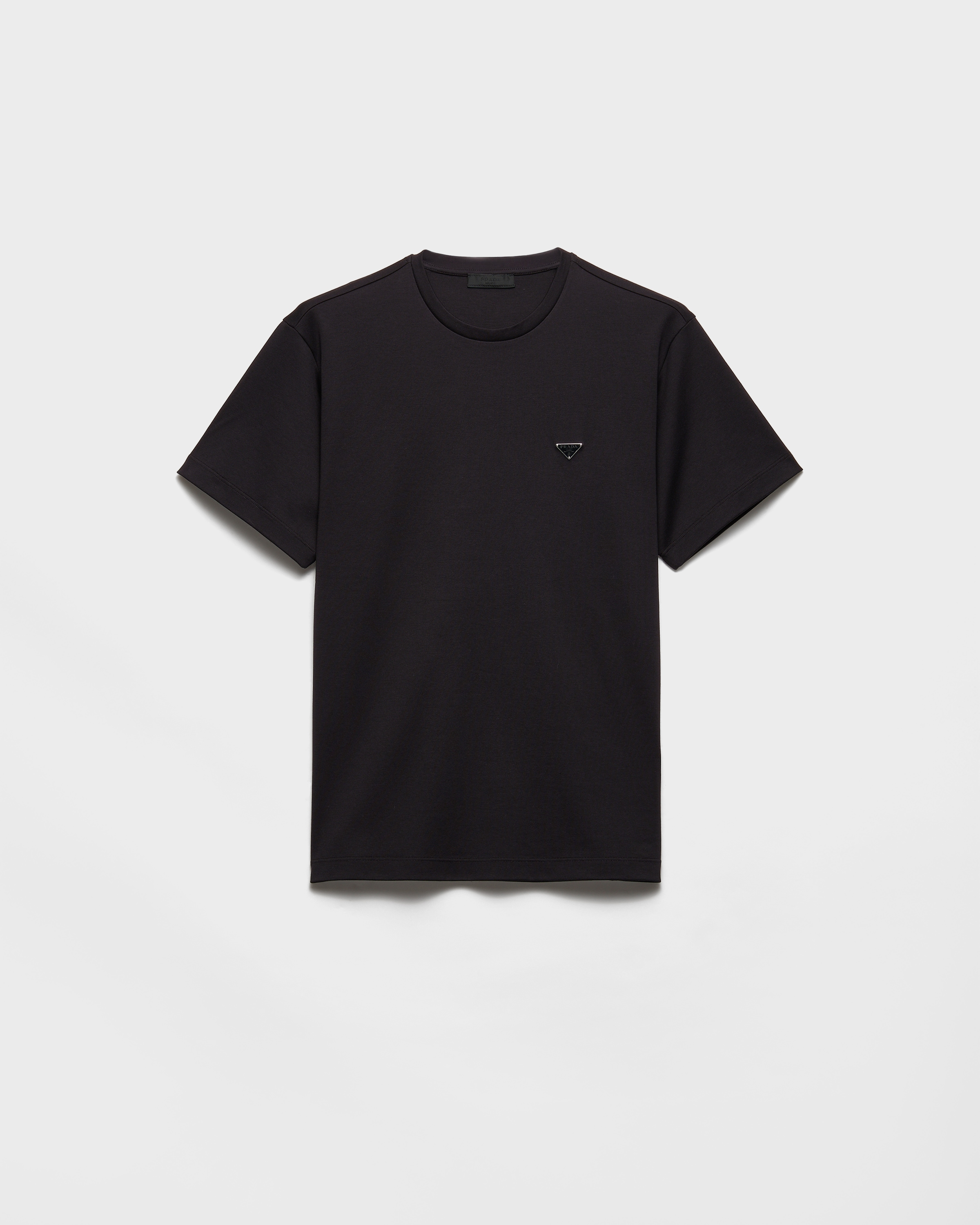 T-shirt en coton PRADA Noir