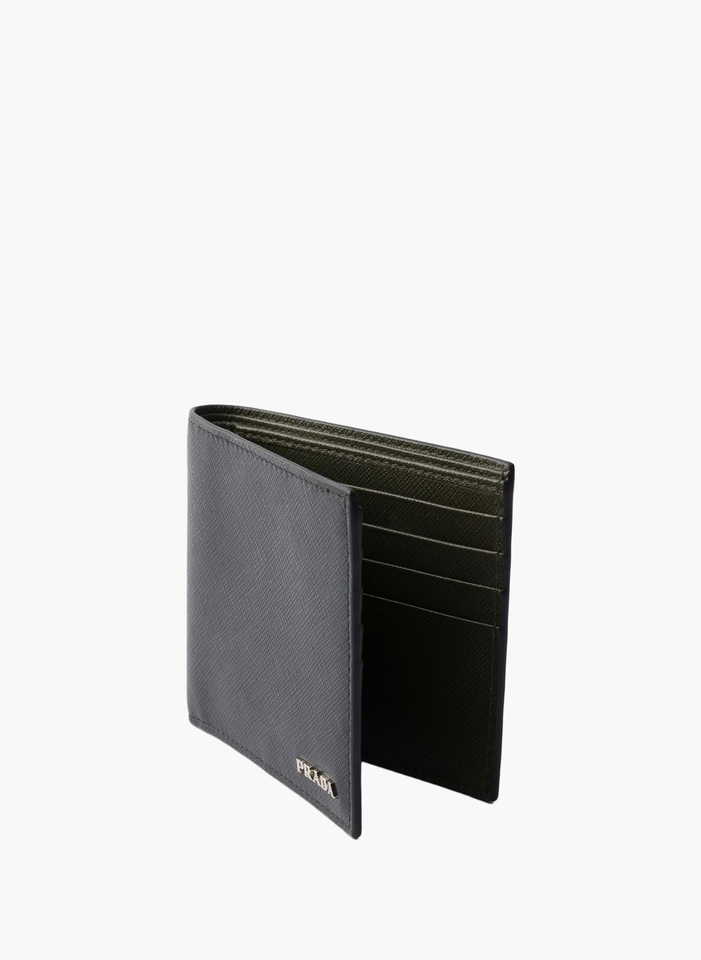 Portefeuille en cuir PRADA Noir