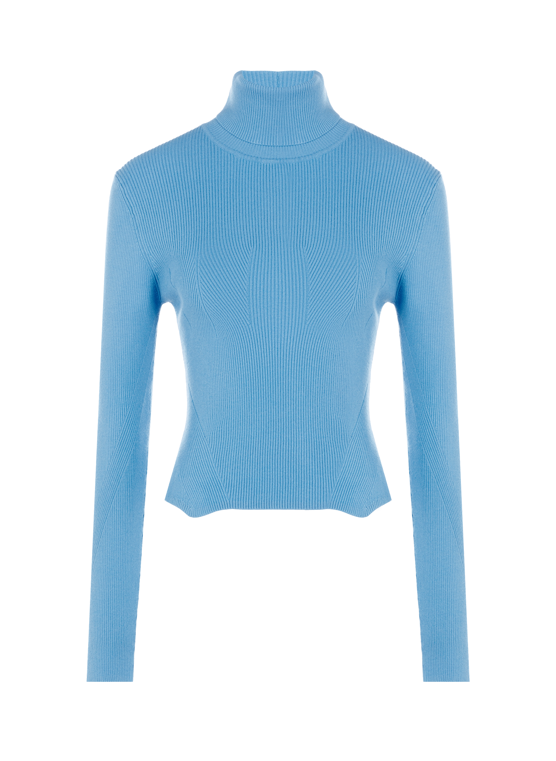 REMAIN Pull court avec col roulé Bleu