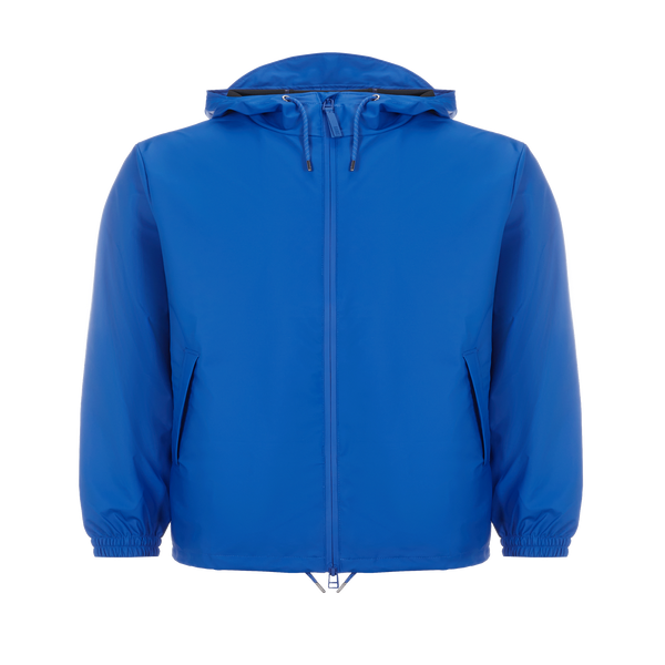 Rains Hooded Waterproof Jacket In Blue