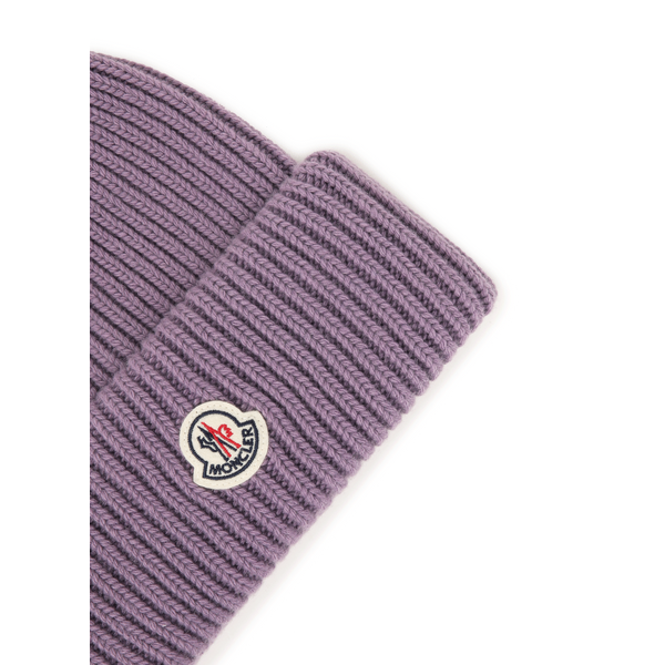 Moncler Cashmere Beanie In Purple