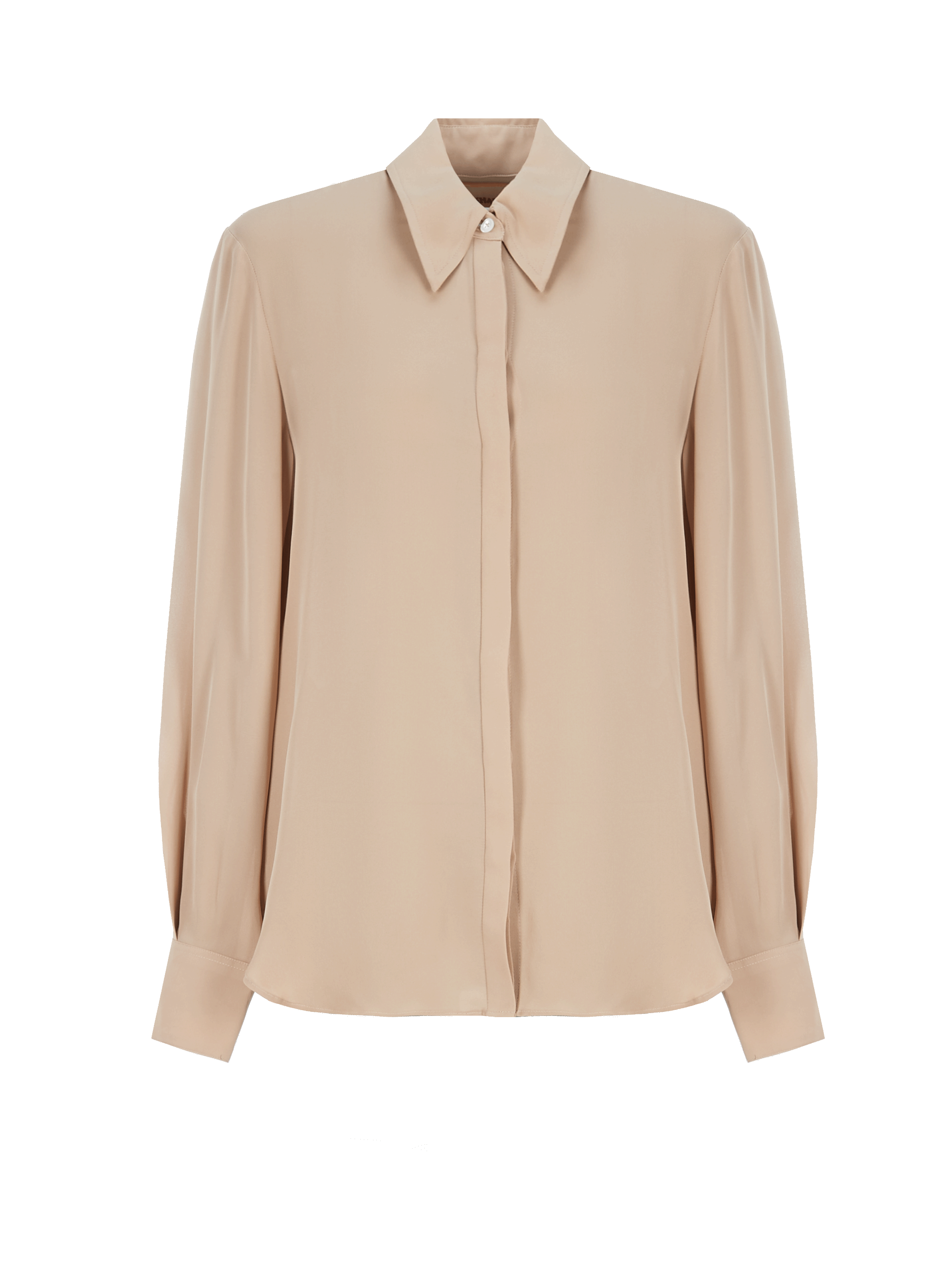 Transparent silk shirt  KHAITE Beige