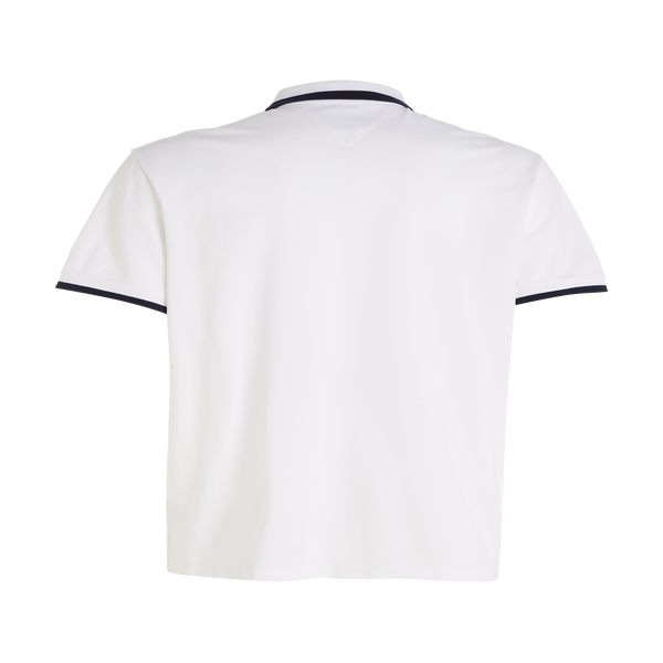 Tommy Hilfiger Givenchy Address Band Slim Cotton Polo Shirt In White