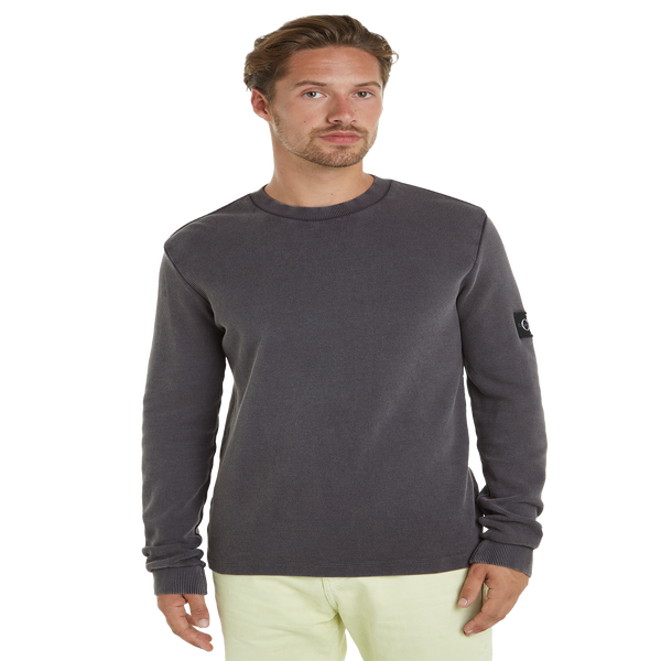 Shop Calvin Klein Cotton Sweatshirt In Black
