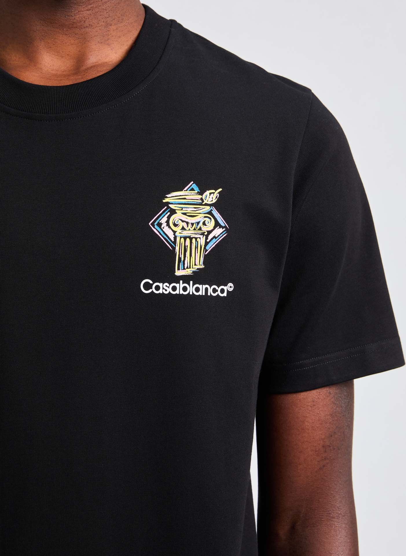 T-shirt Diamond Column CASABLANCA PARIS Black