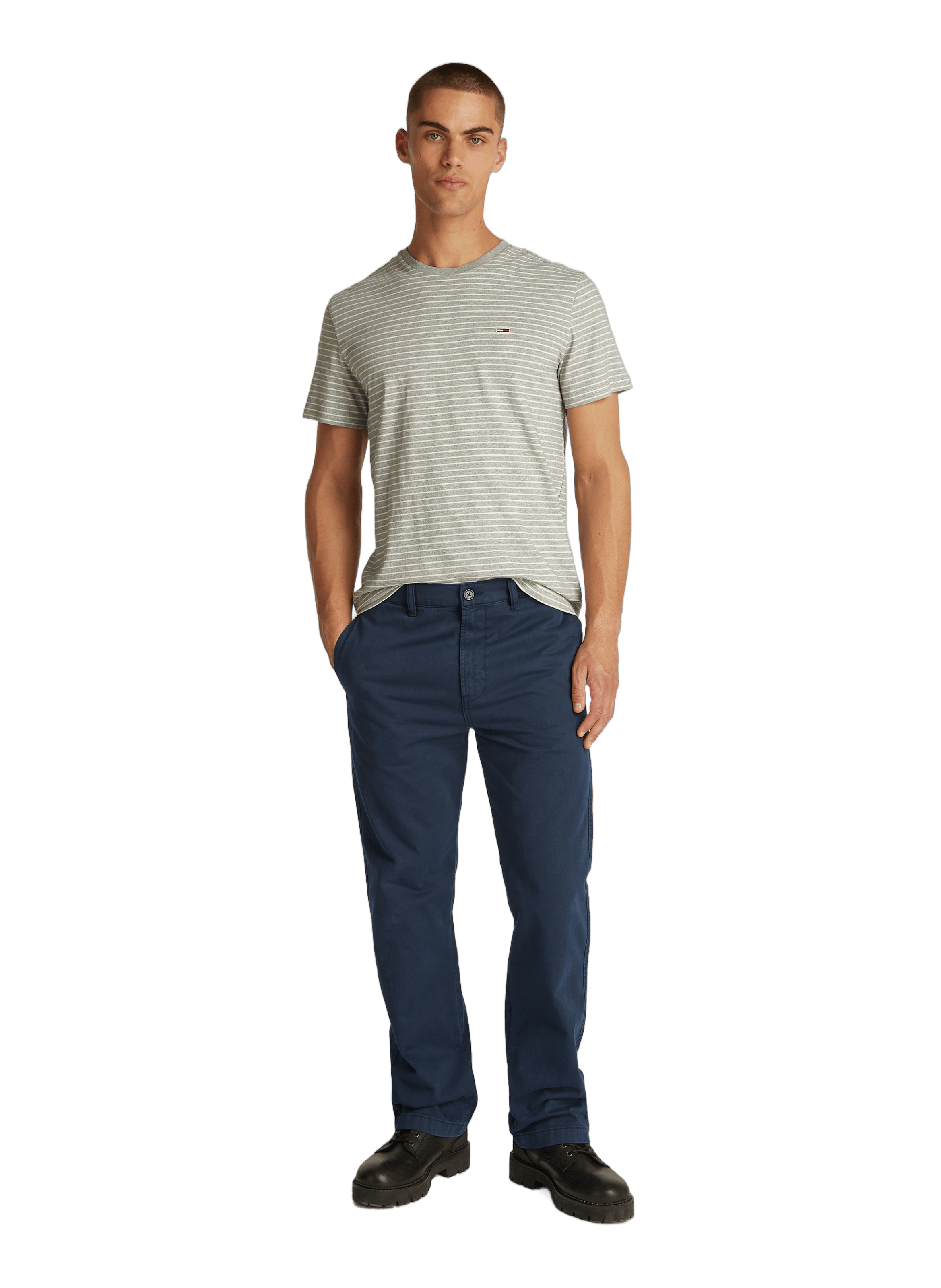 Pantalon chino en coton TOMMY HILFIGER Bleu