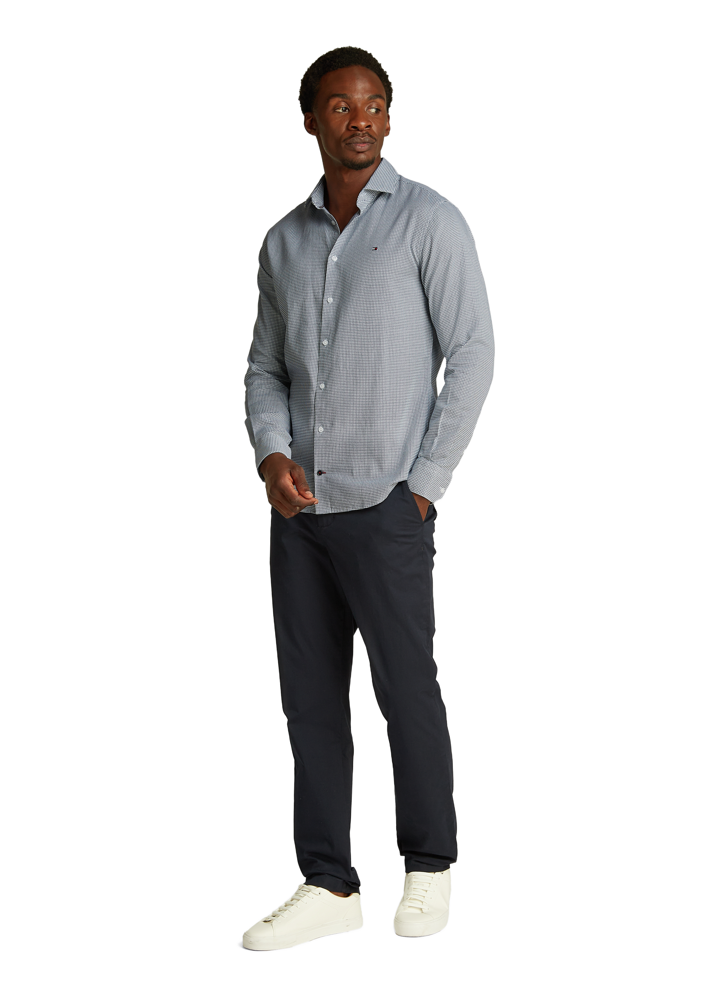 Chemise à carreaux TOMMY HILFIGER Blanc