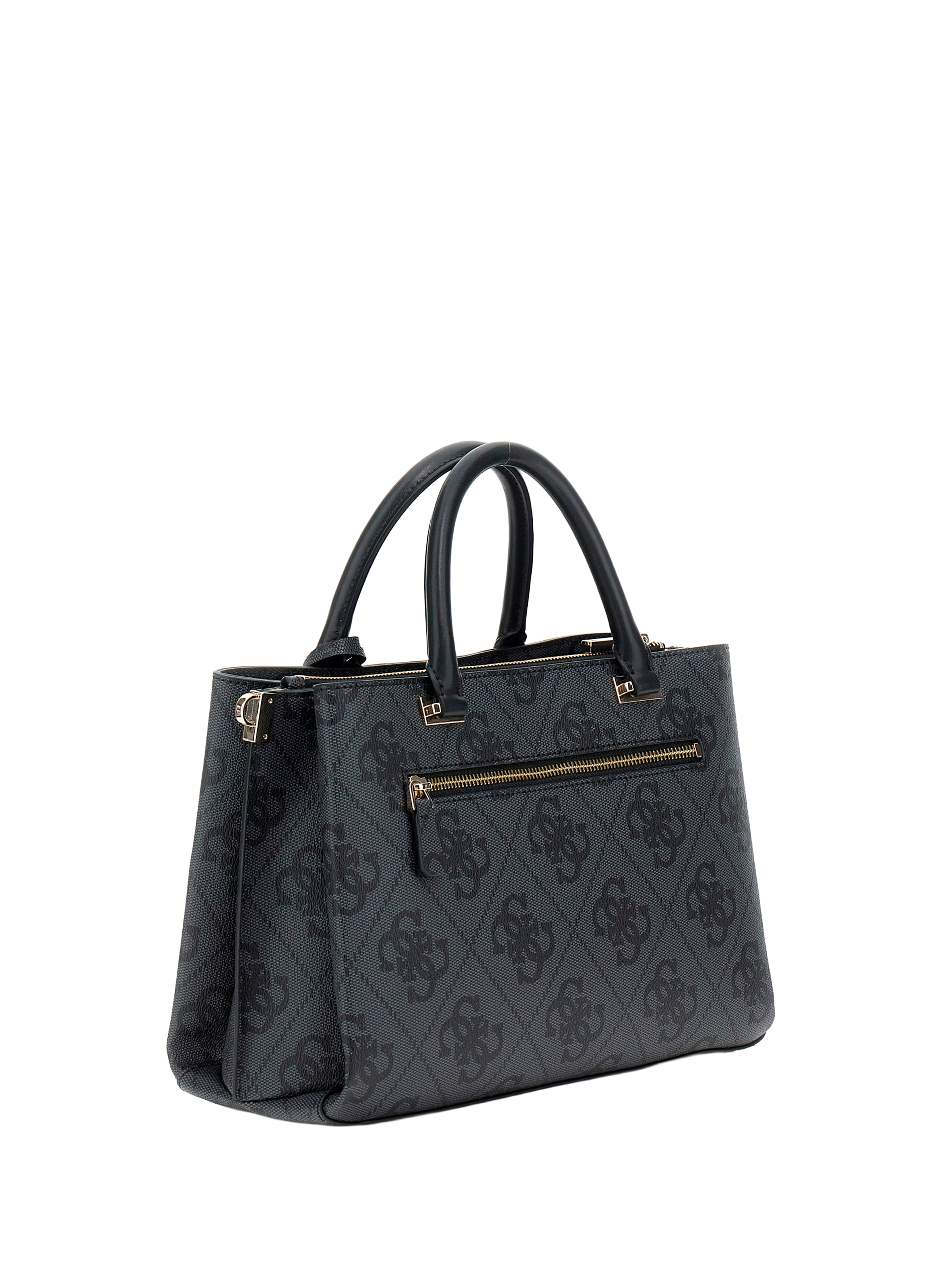 Handbag with logo GUESS Grey