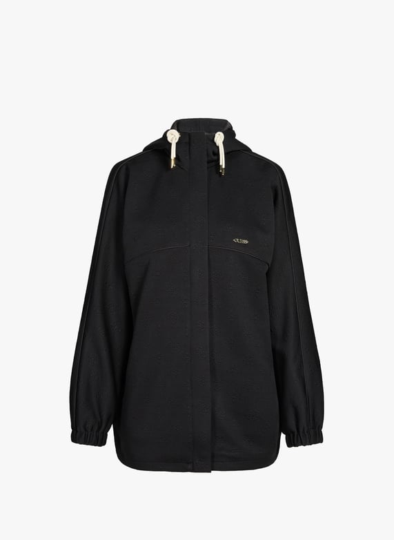 Oversized Hooded Jacket | Black by GUESS Oversized Hooded Jacket Black