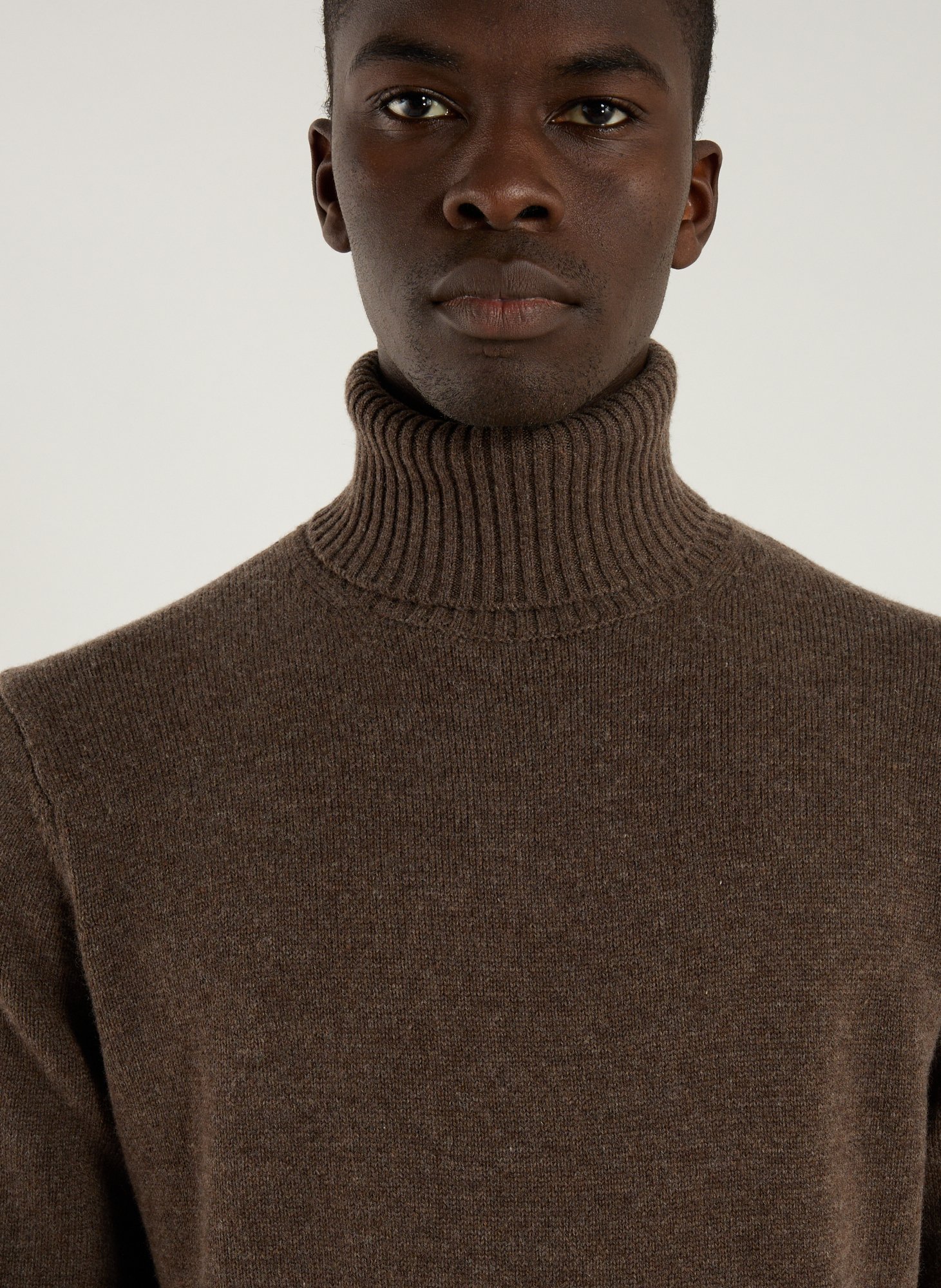Roll-neck wool Jumper  ECOALF Brown
