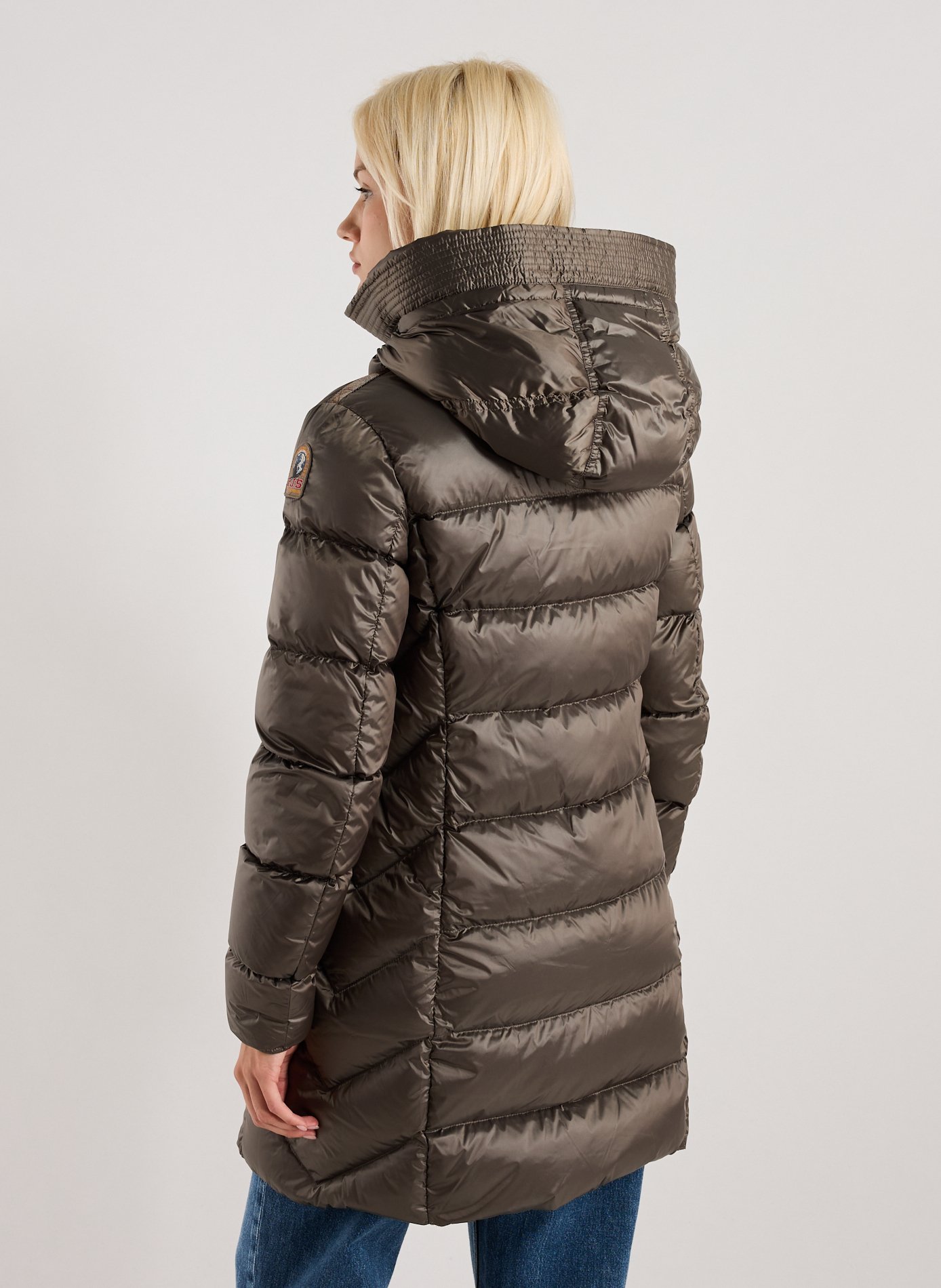 Doudoune mi-longue à capuche Marion PARAJUMPERS Gris