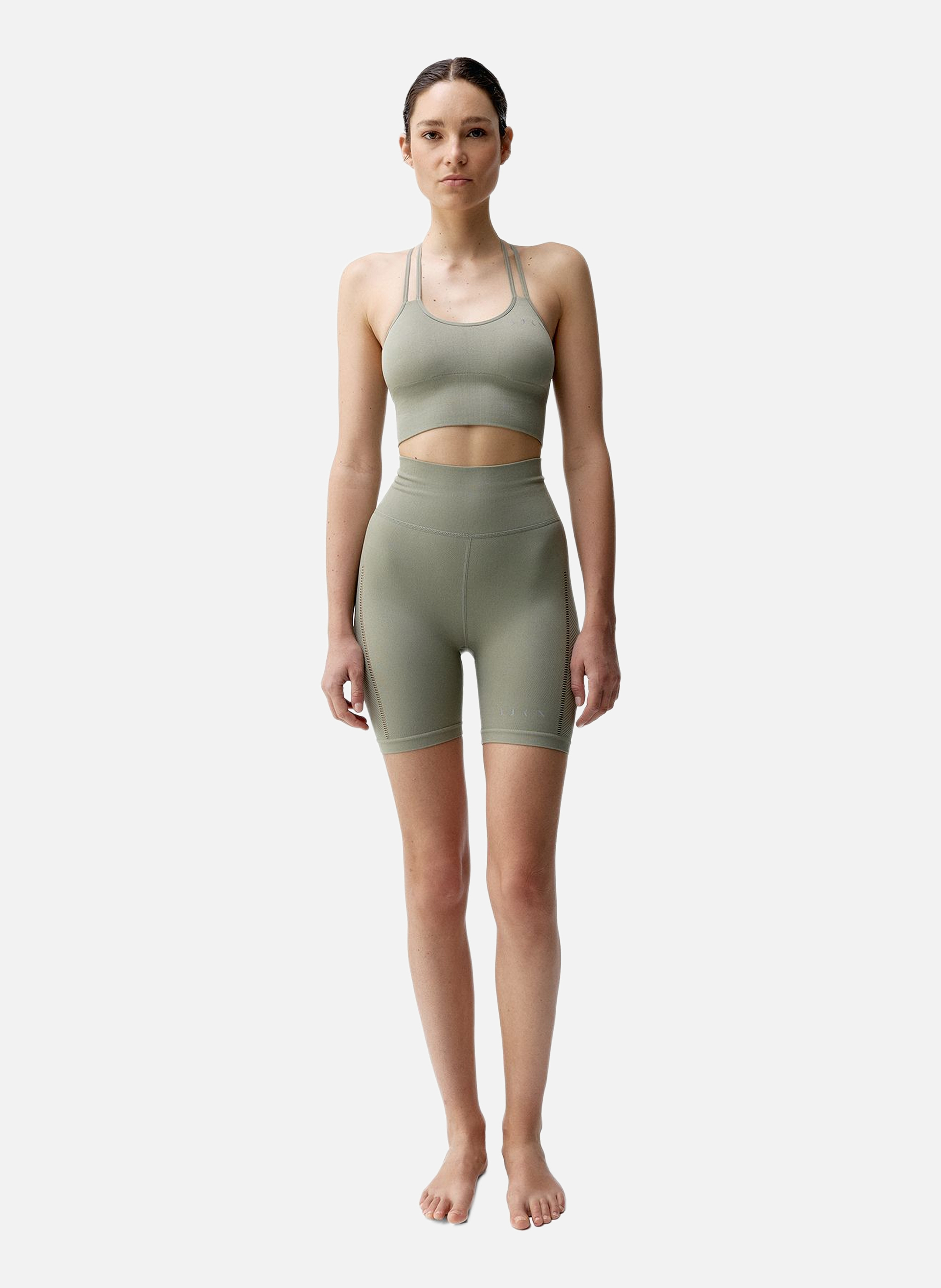 Short moulant de sport seamless sunset BORN LIVING YOGA Vert