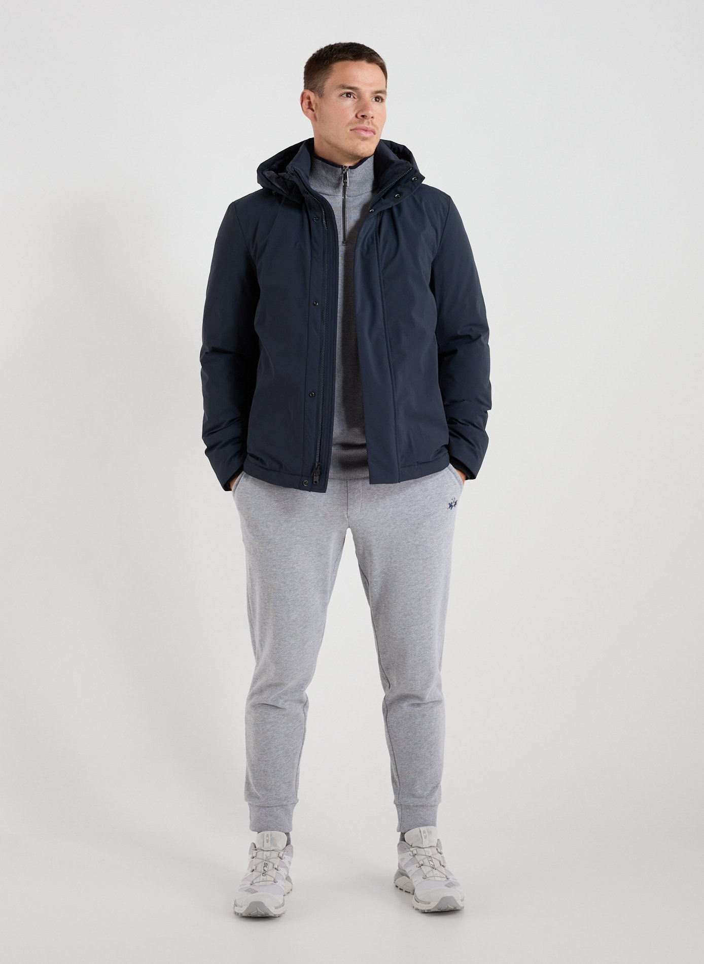 Jacket with removable hood WOOLRICH Blue