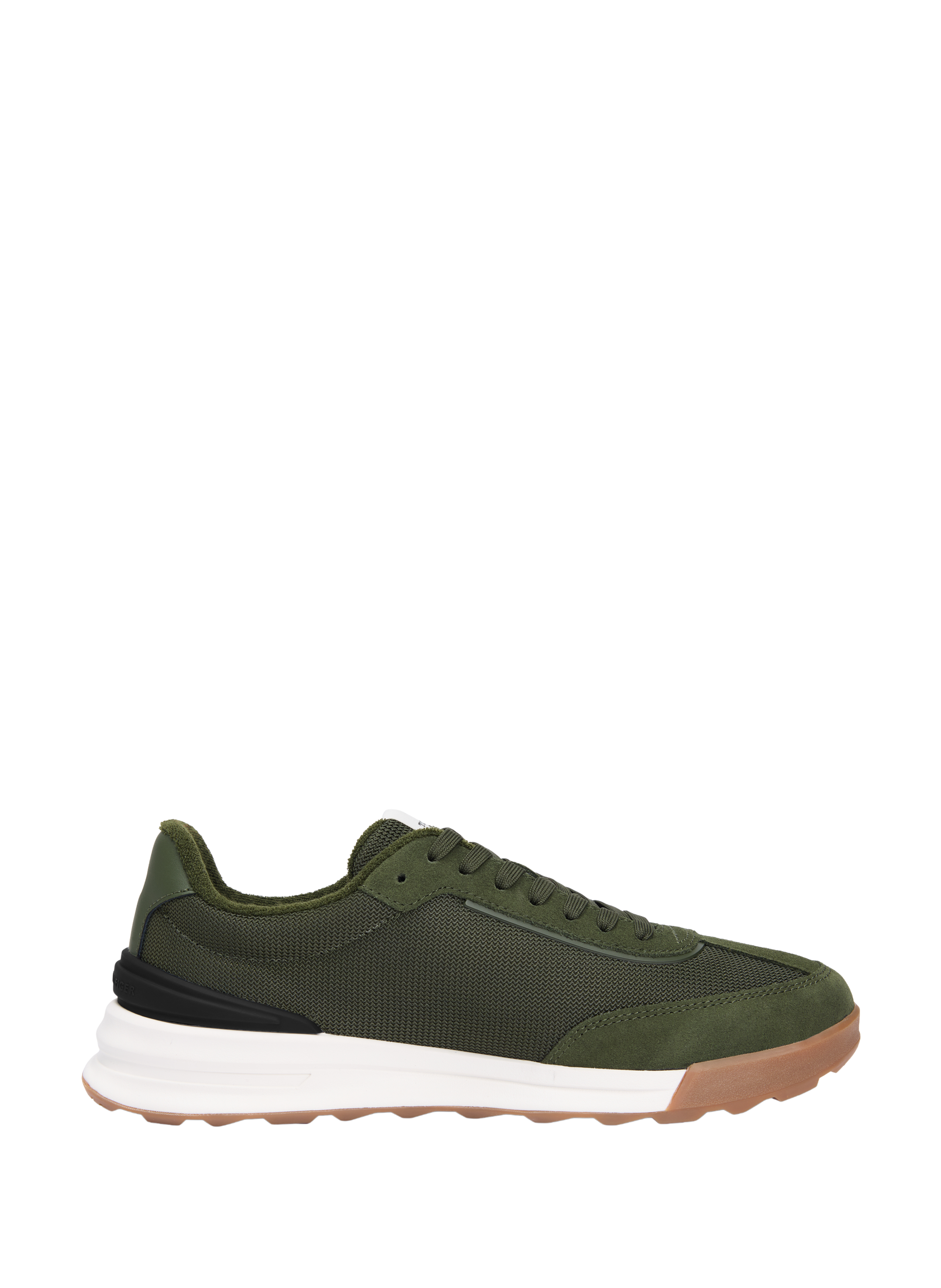 Basket bi matière avec lacet TOMMY HILFIGER Kaki