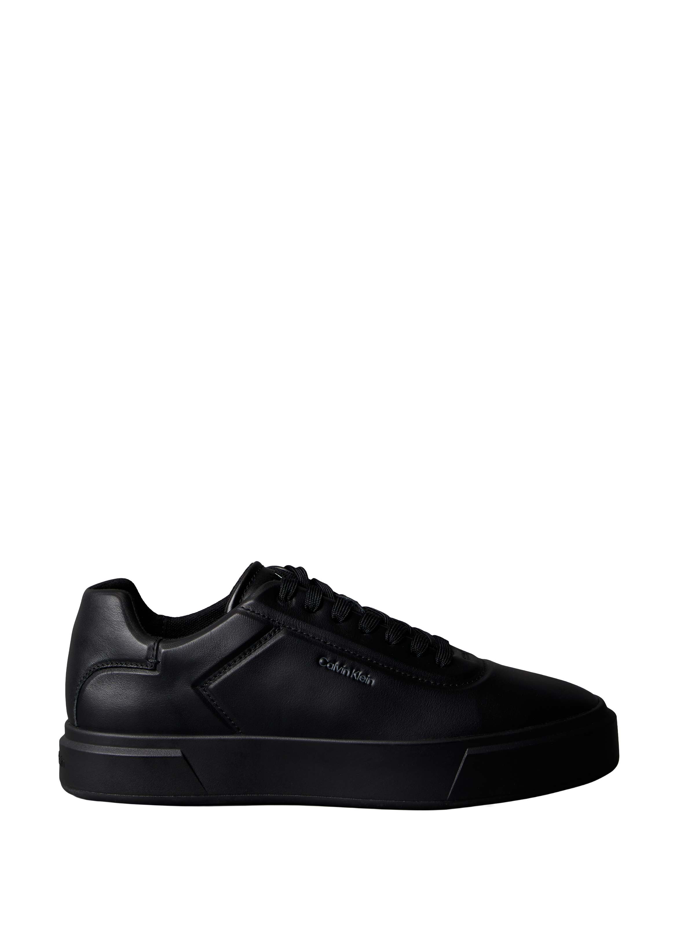 Baskets basses en cuir CALVIN KLEIN Noir