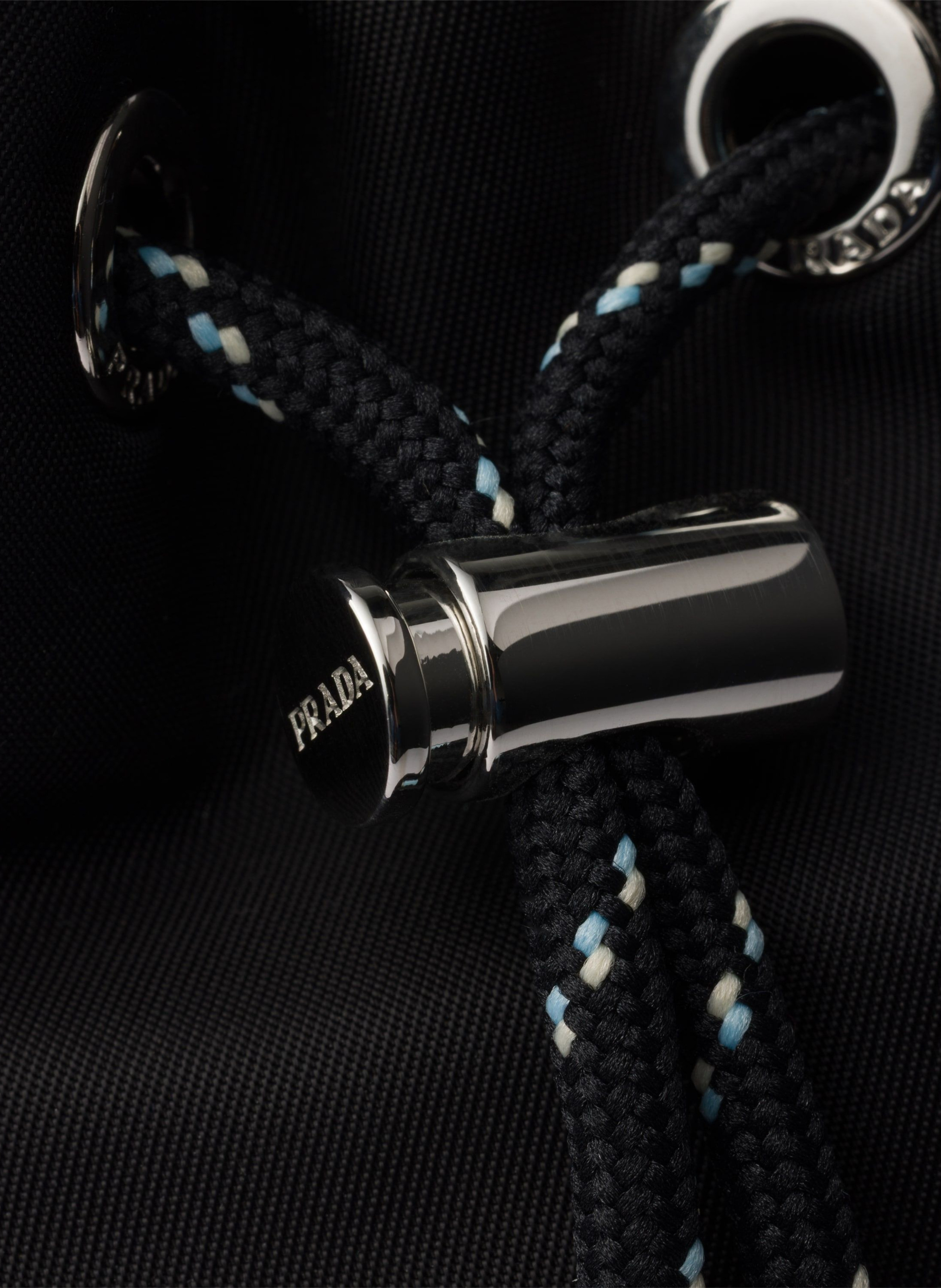 Pochette prada speedrock en re-nylon et cuir PRADA Noir