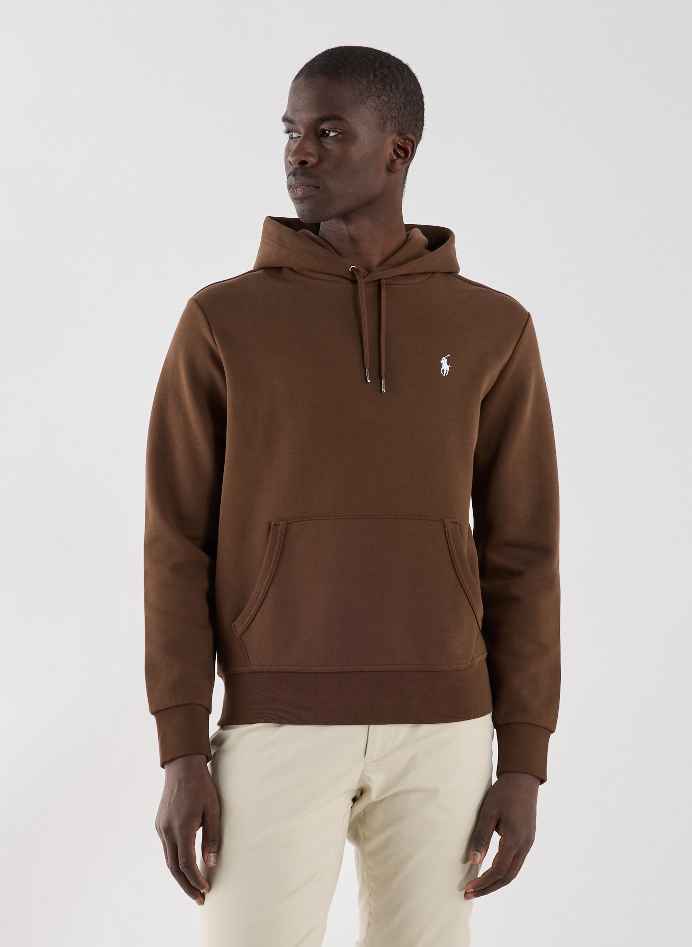 Cotton fleece-blend hoodie POLO RALPH LAUREN Beige