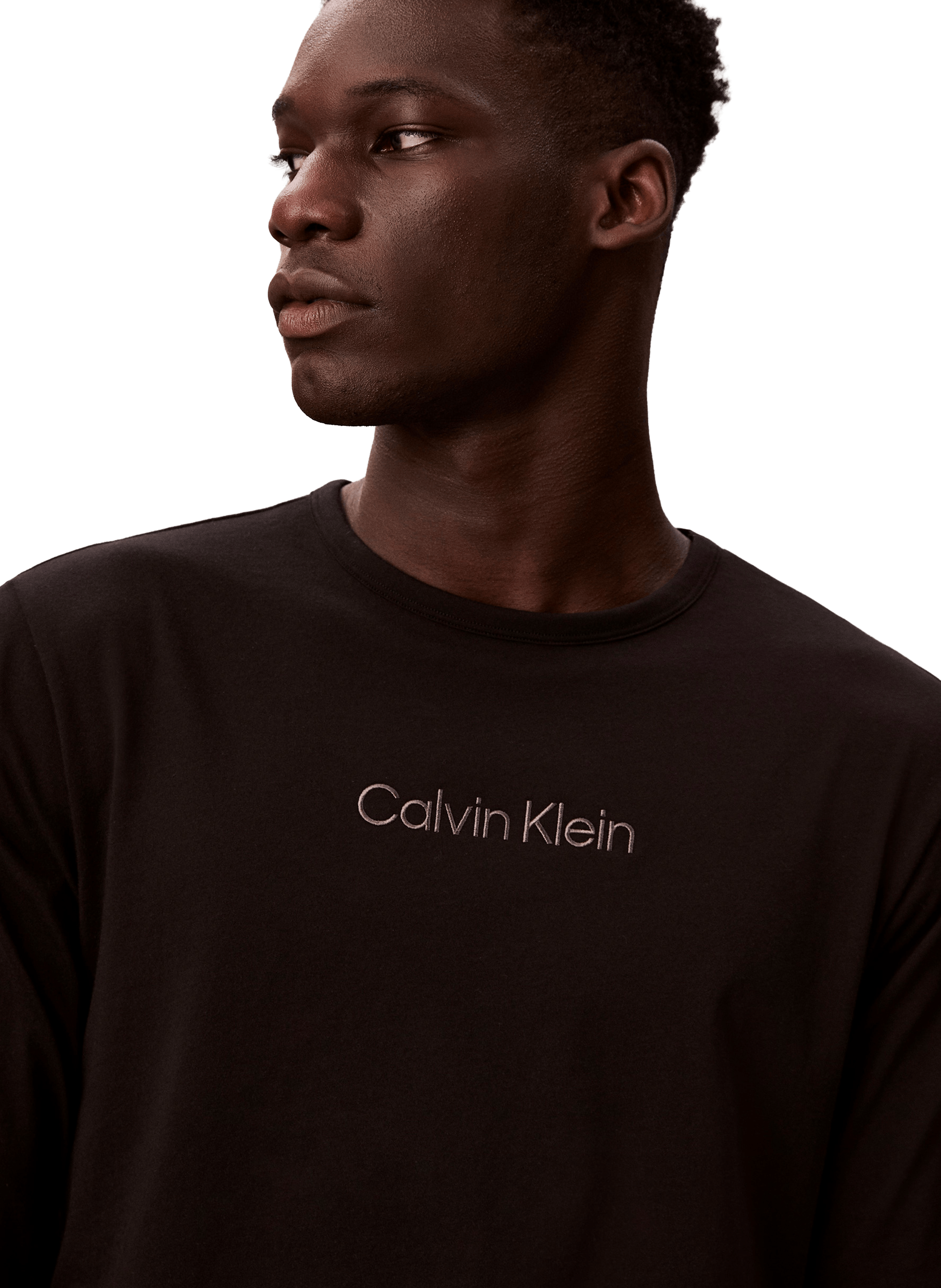 Ensemble de pyjama en coton CALVIN KLEIN Noir