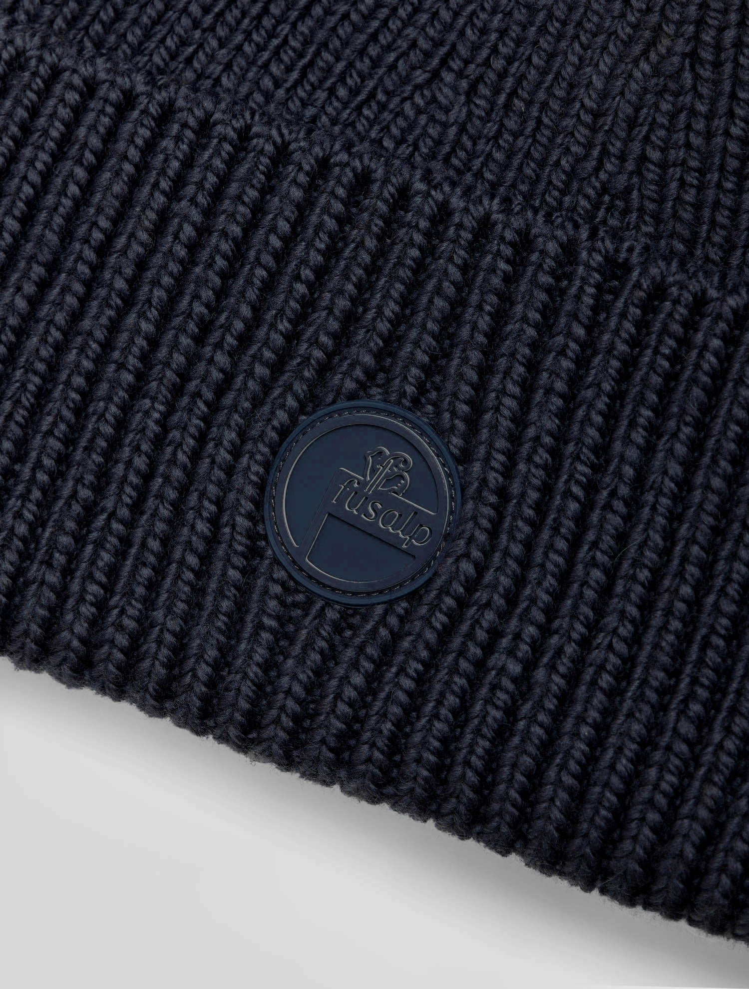 Bonnet knit beanie coupe regular FUSALP Bleu