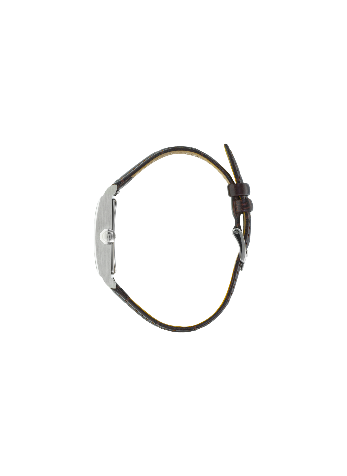 Montre quartz bracelet en cuir LIP Argent