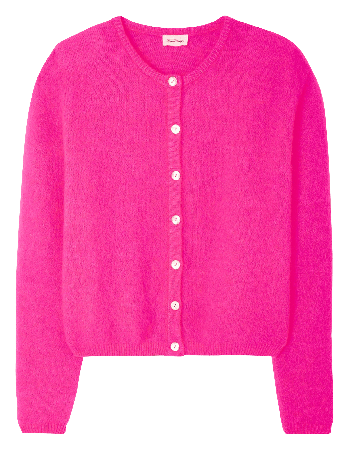 Gilet ample col rond en laine mélangée vitow AMERICAN VINTAGE Rose