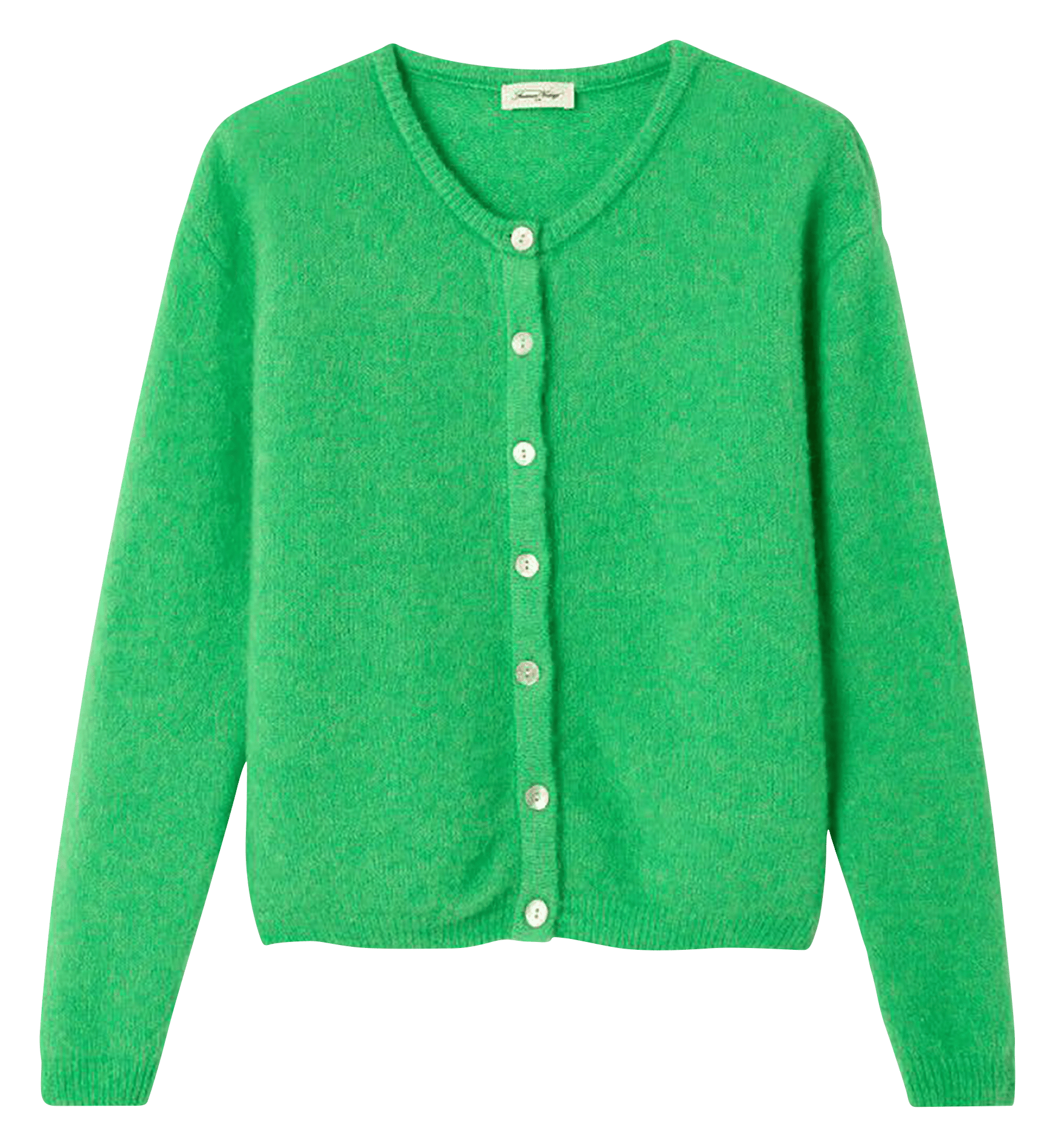 Gilet ample col rond en laine mélangée vitow AMERICAN VINTAGE Vert