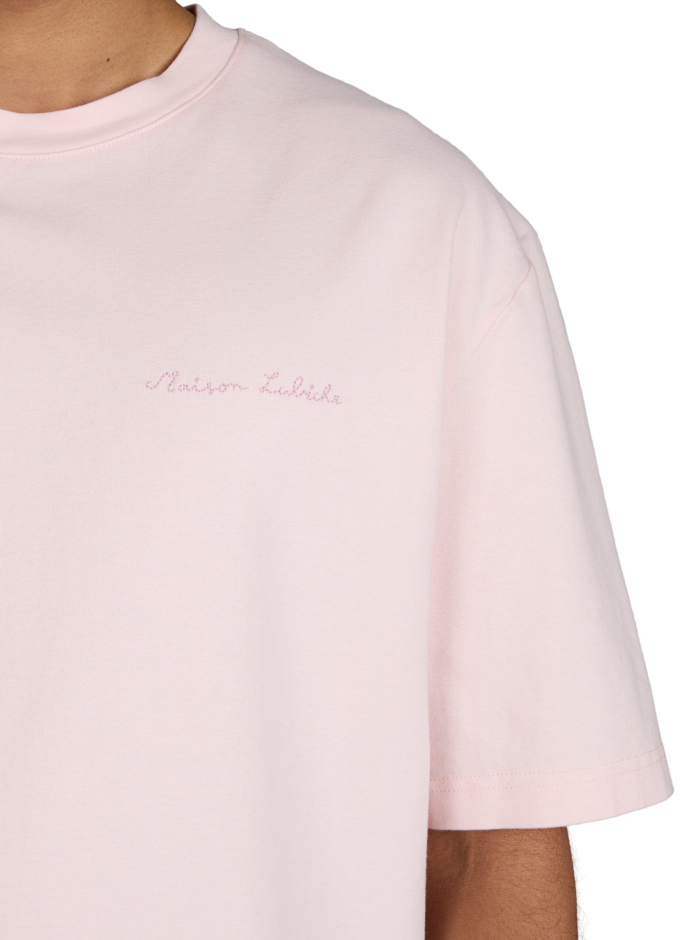 Straight fit Chassaigne organic cotton t-shirt MAISON LABICHE Pink