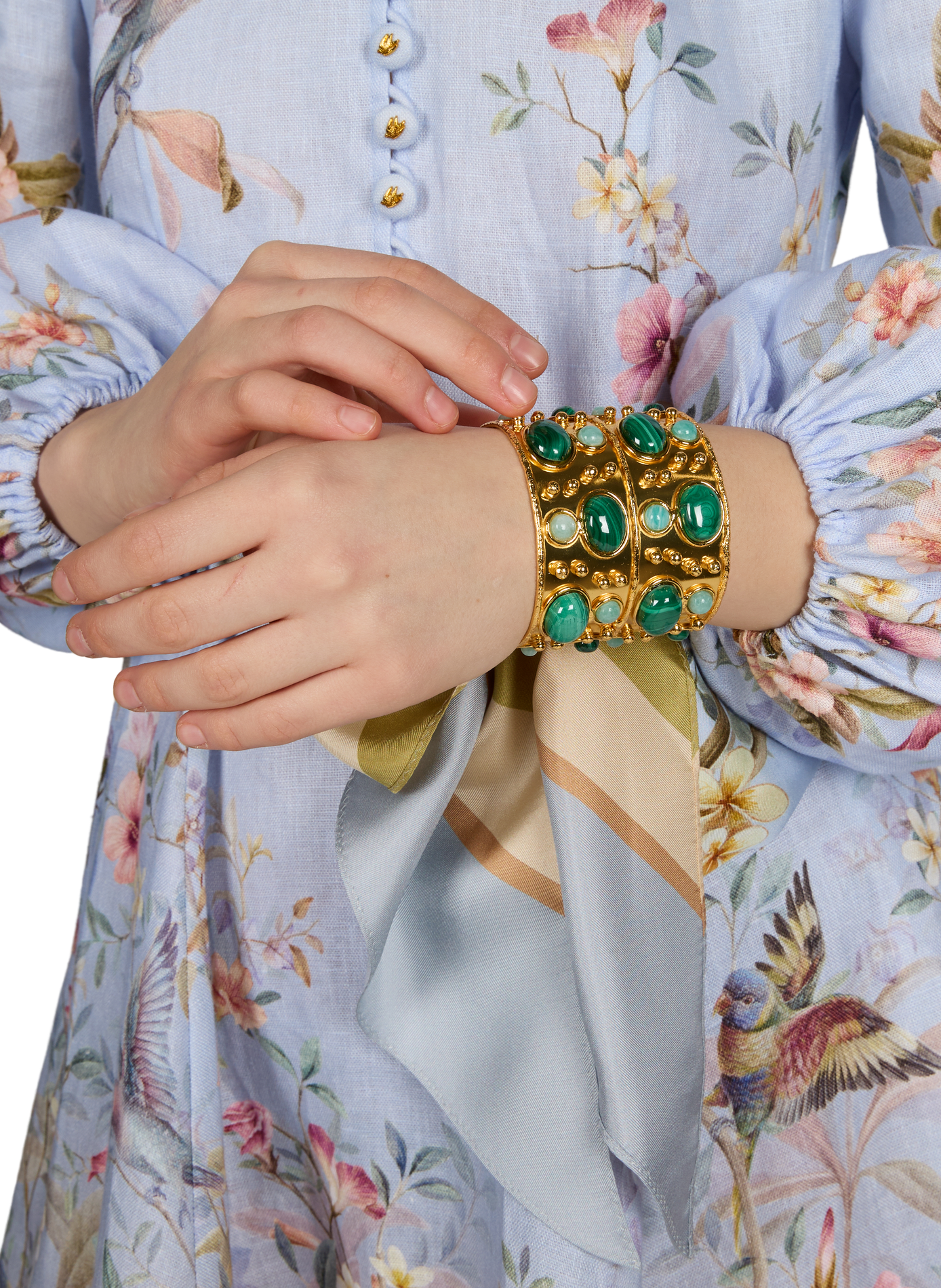 Bracelet manchette Byzance SYLVIA TOLEDANO Multicolore