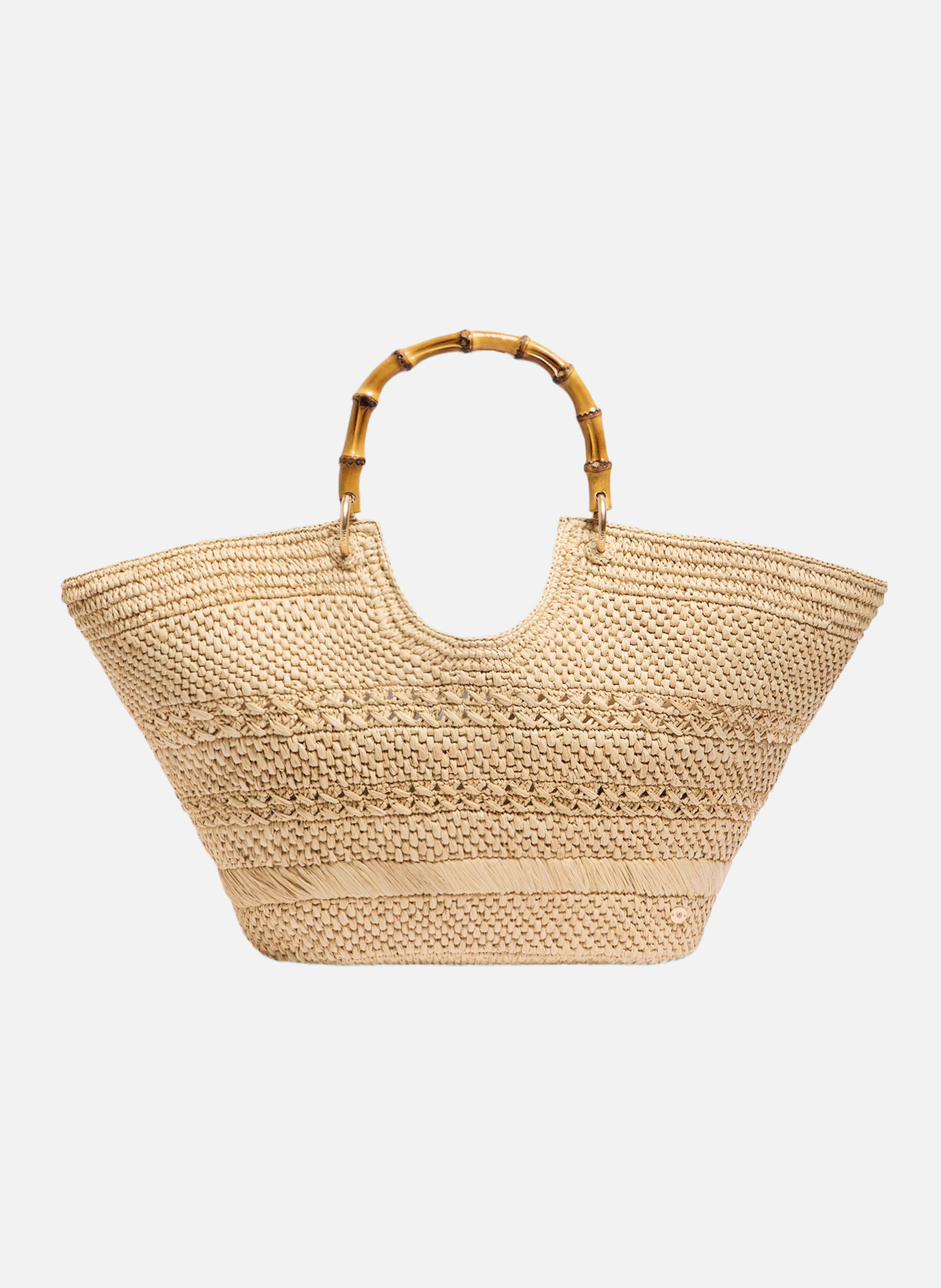 Grand panier bambou VANESSA BRUNO Beige