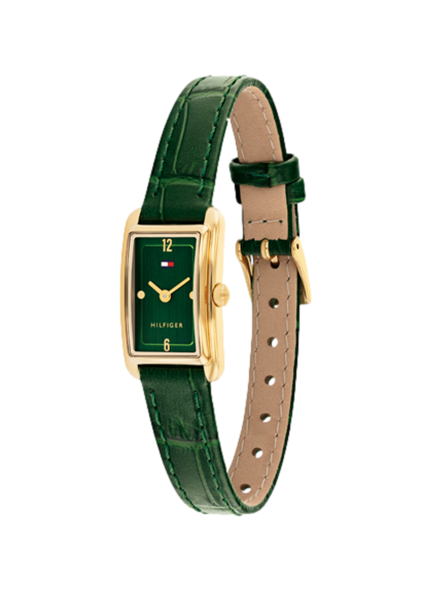 Montre Madison en cuir TOMMY HILFIGER MONTRES Vert