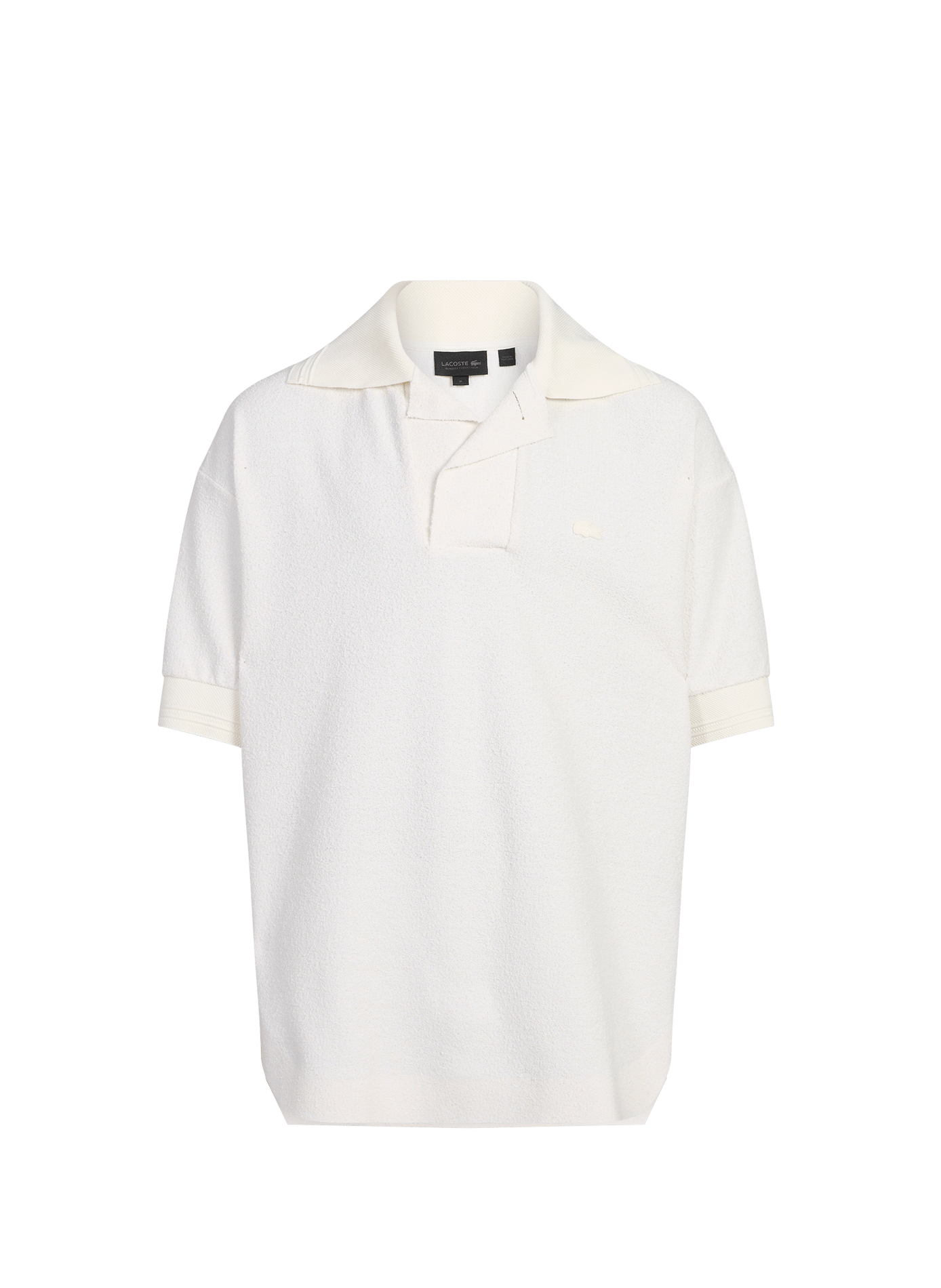 Polo loose-fit in maglia bouclé LACOSTE Beige