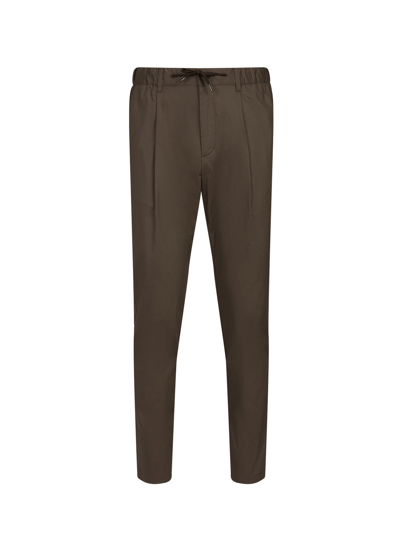Drawstring cotton blend pants HERNO Brown