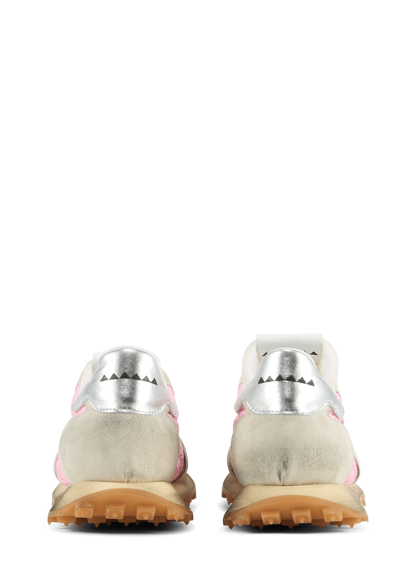 Baskets Aster en cuir mélangé RUN OF Rose