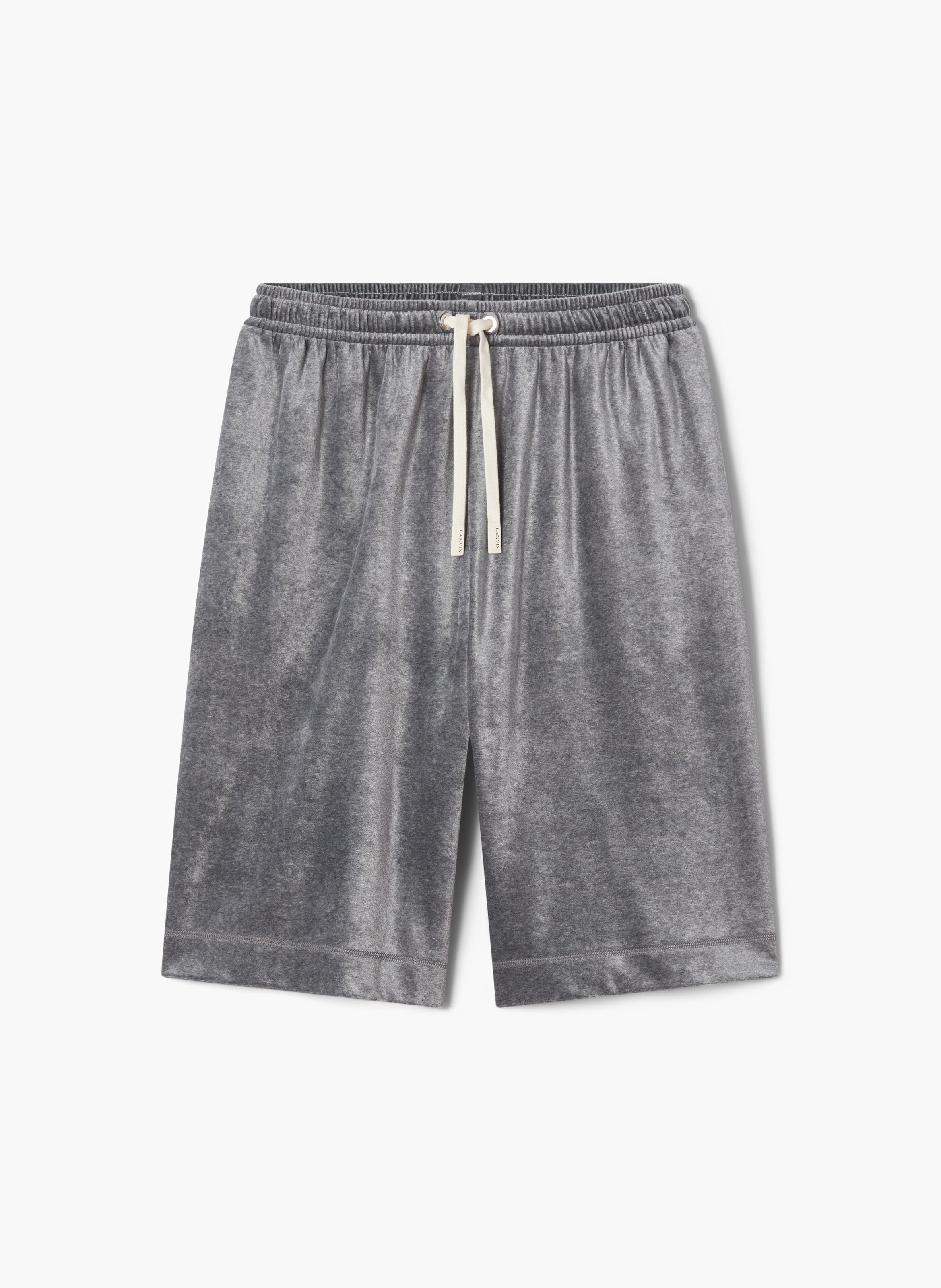 Bermuda en velours LANVIN Gris