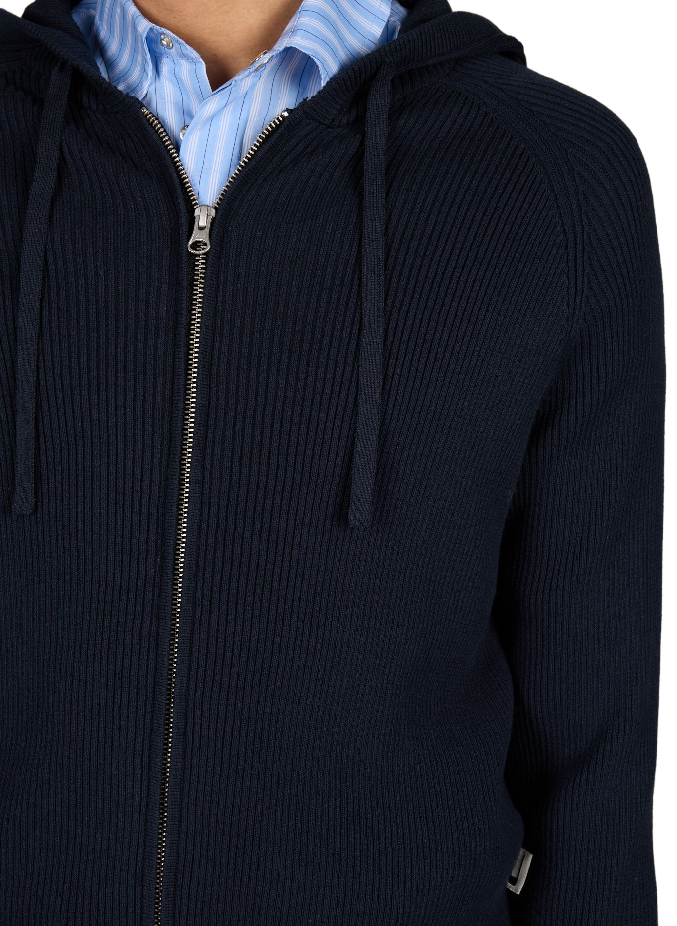 Zip-up cotton Matti hoodie CARRER Blue