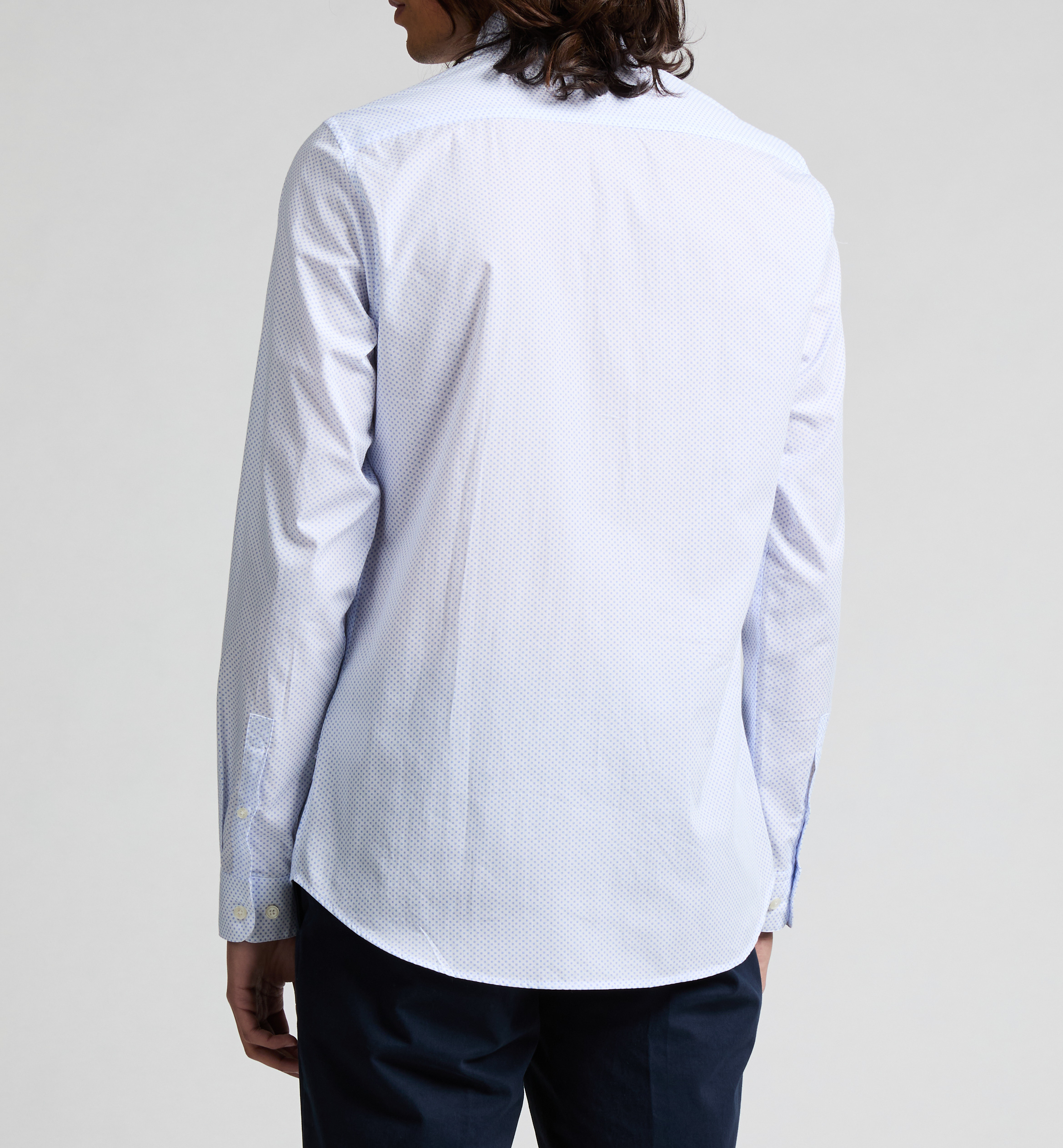 Cotton patterned shirt AU PRINTEMPS PARIS Blue