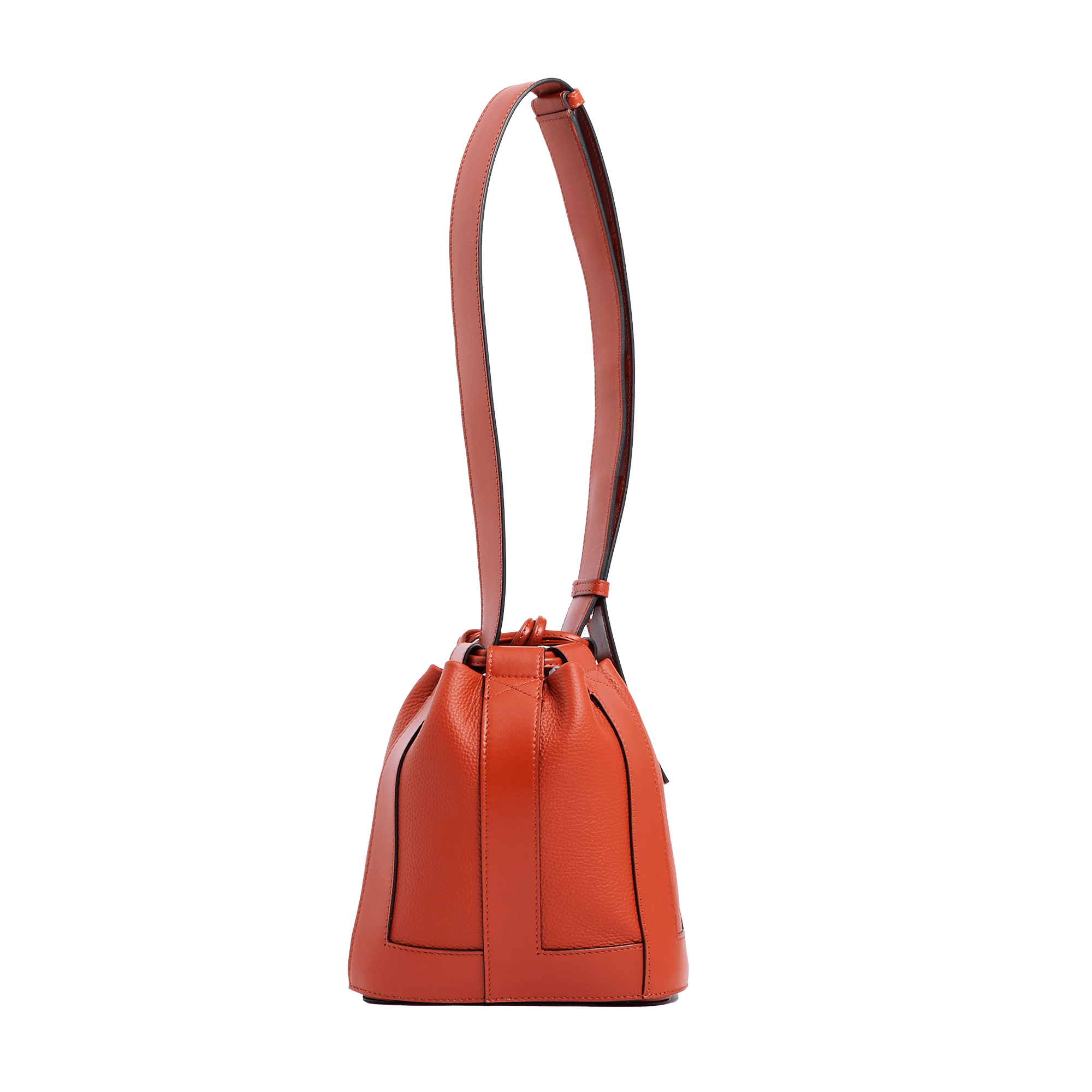 Lancel bucket bag in leather LANCEL Brown