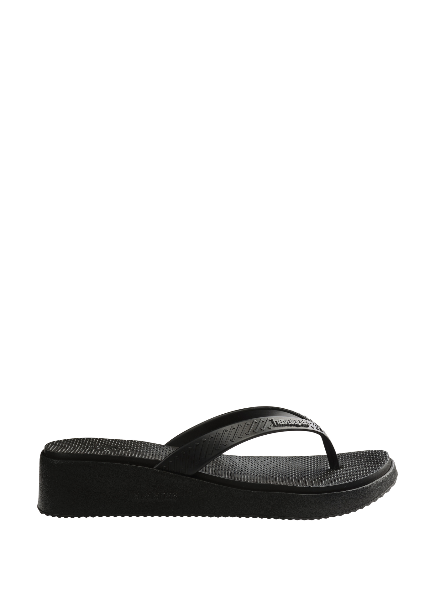 Tongs High Platform II compensées HAVAIANAS Noir