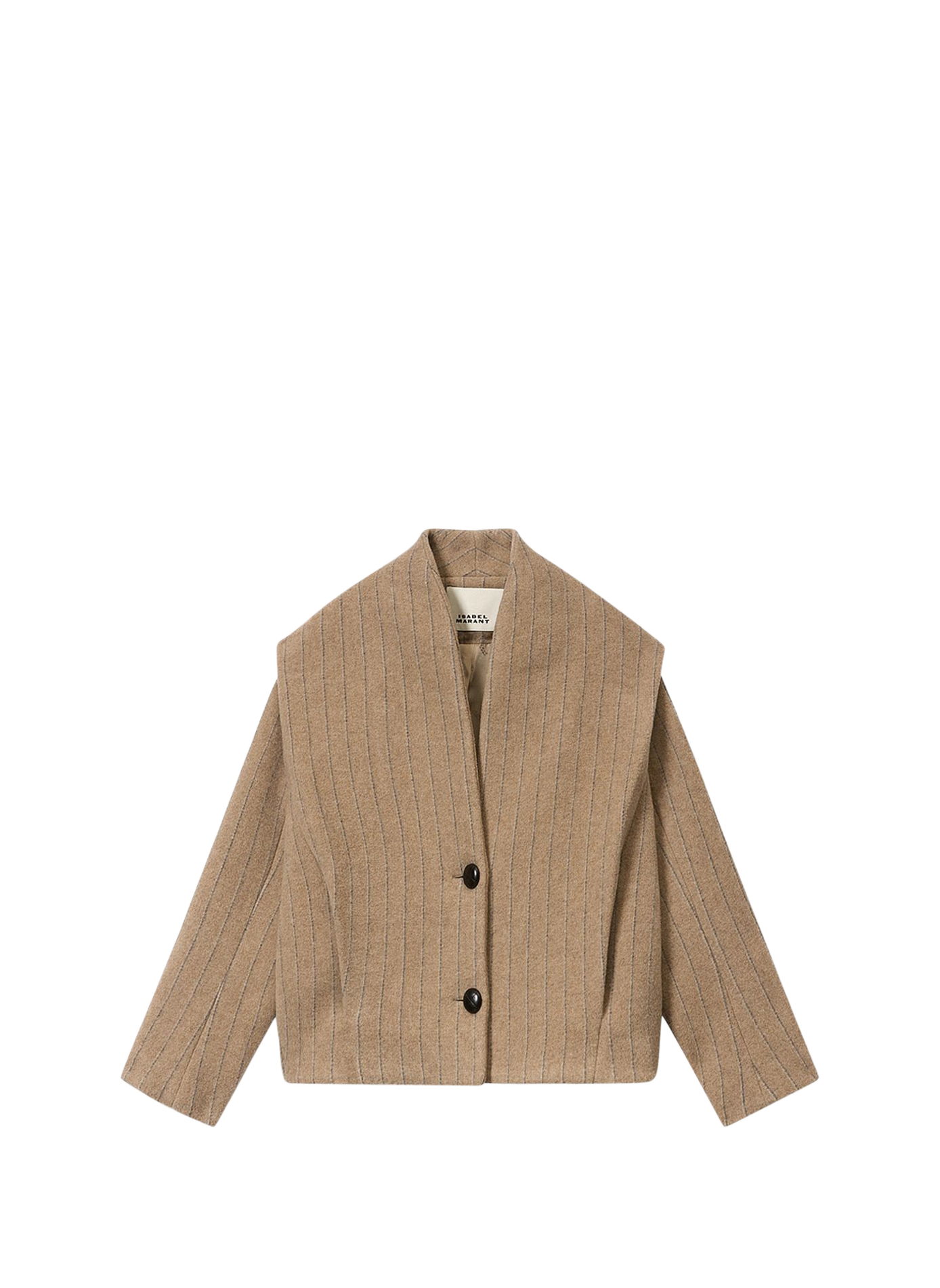 Kurzmantel aus Wolle von Dyogo ISABEL MARANT Braun