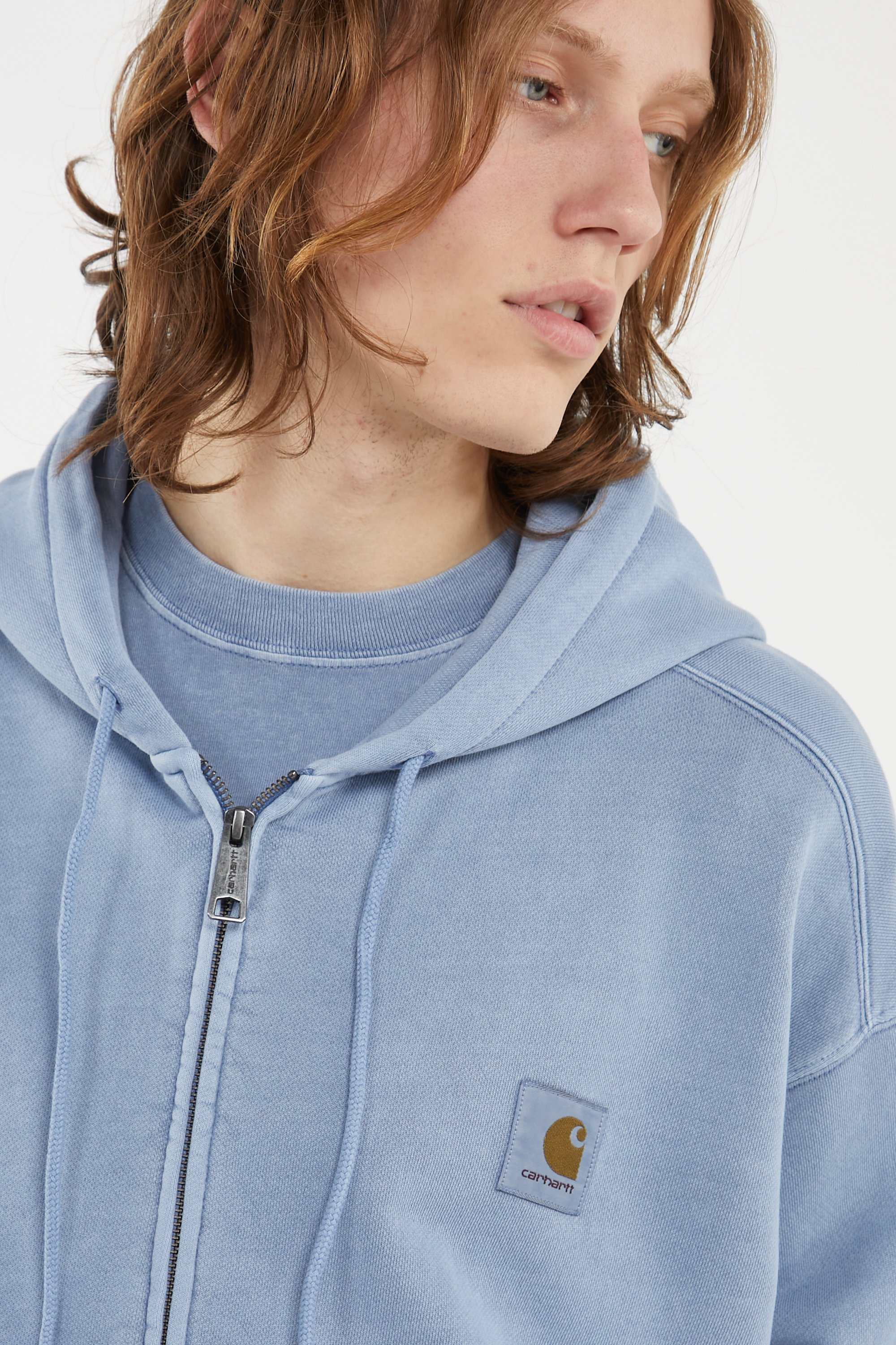 Hoodie zippé hooded nelson CARHARTT WIP Bleu
