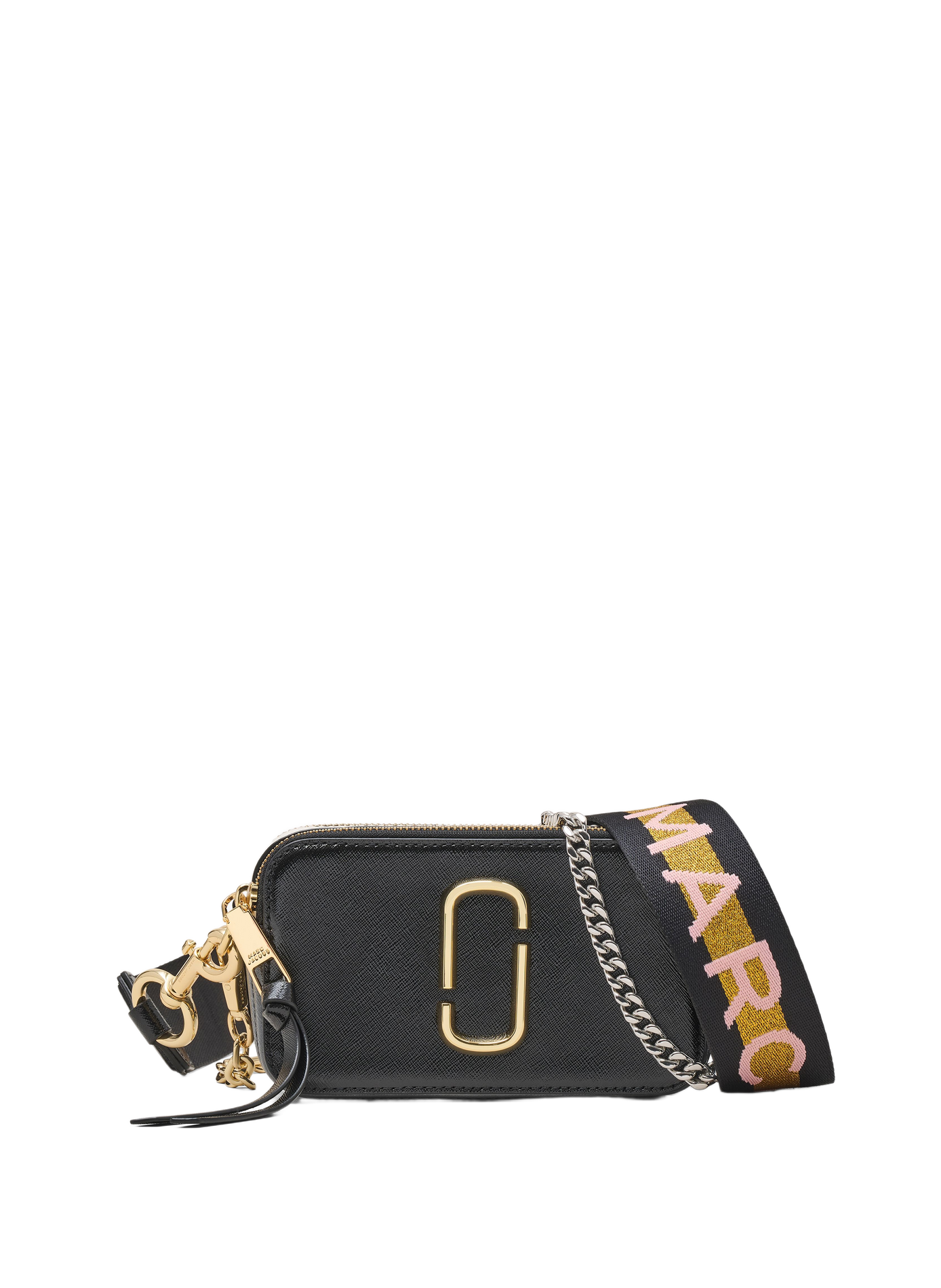 Sac The Colorblock Chain Snapshot en cuir MARC JACOBS Black