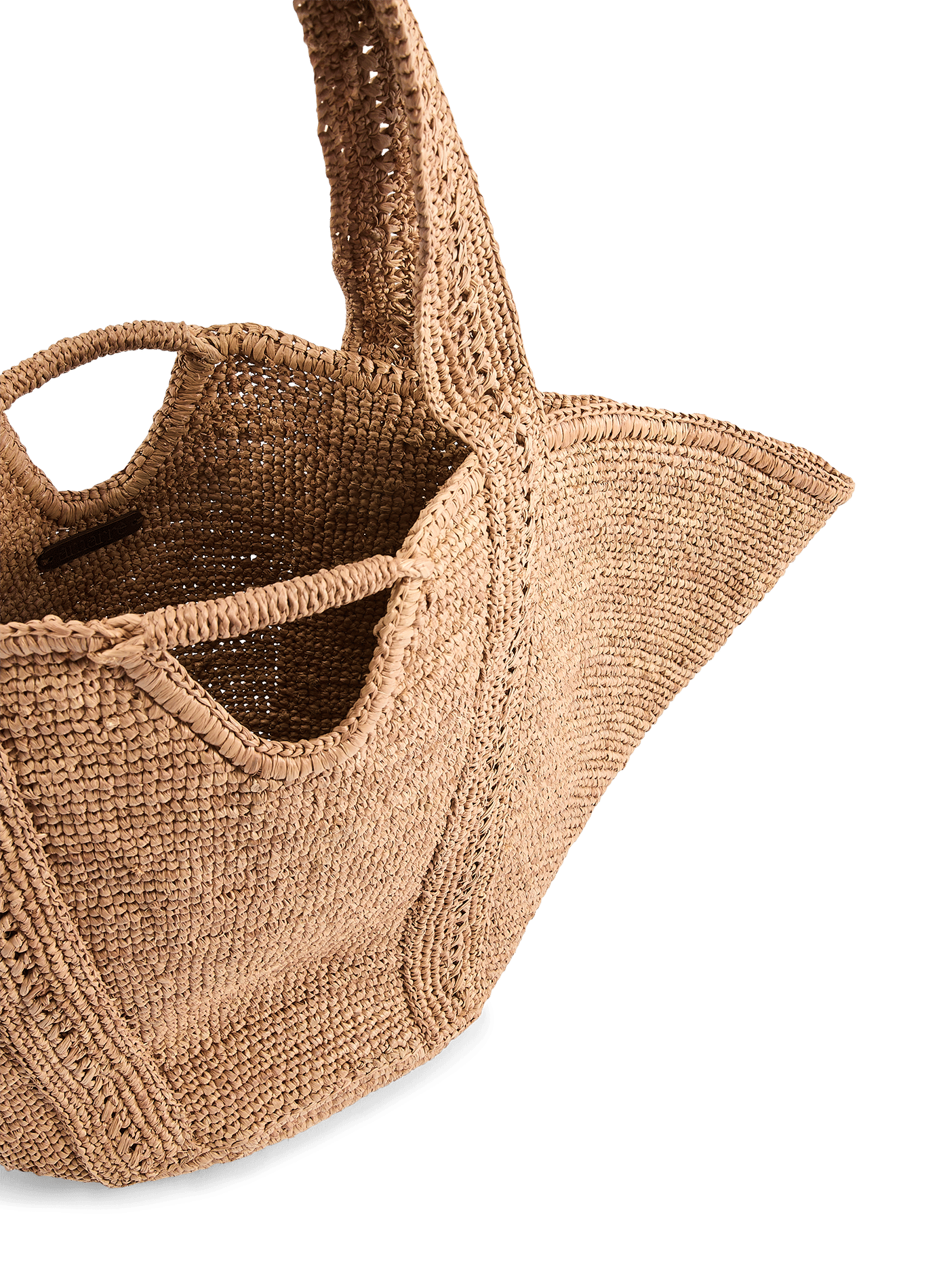 Large raffia Sole bag AMARRE Beige