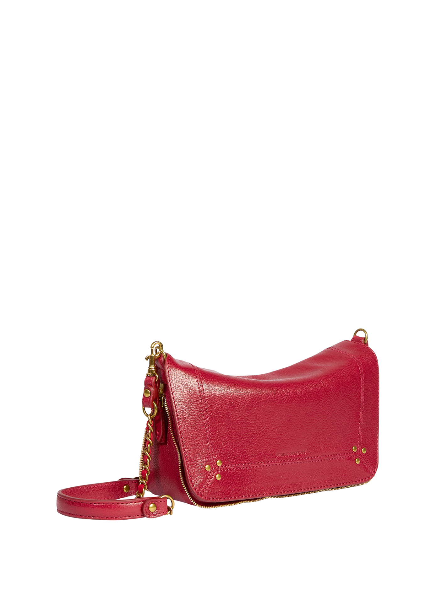 Sac épaule grainé en coton JÉRÔME DREYFUSS Rouge