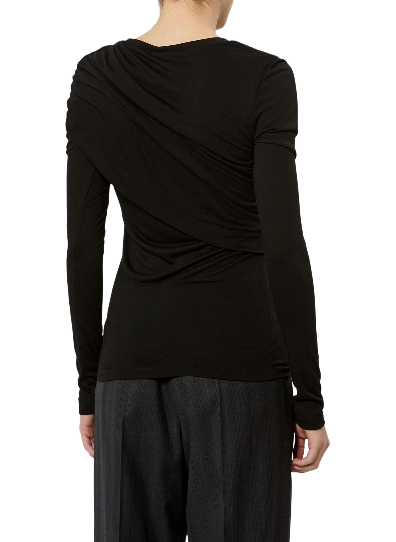 Top in drapiertem Jersey ISABEL MARANT Schwarz