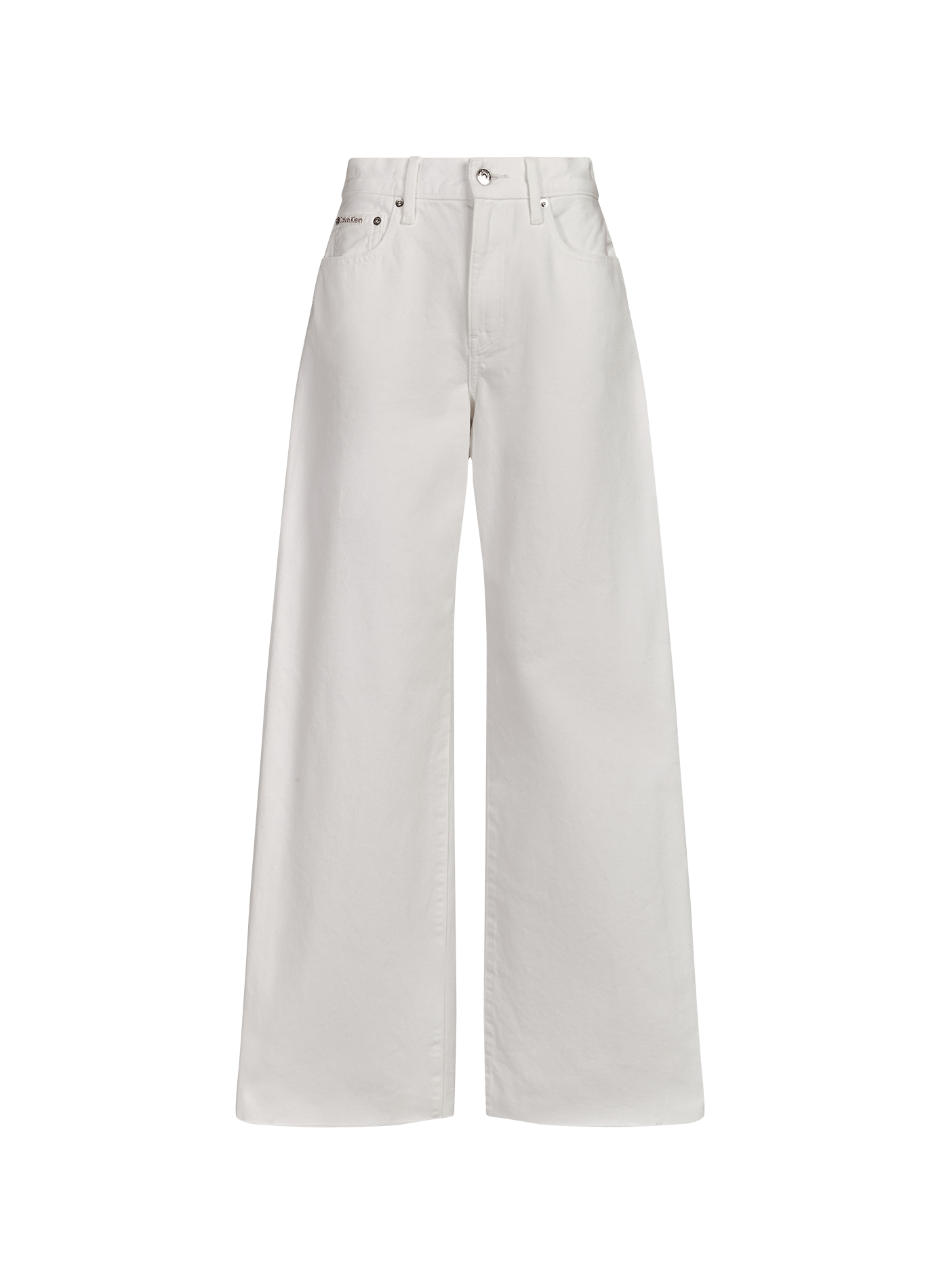 Wide cotton jeans CALVIN KLEIN White
