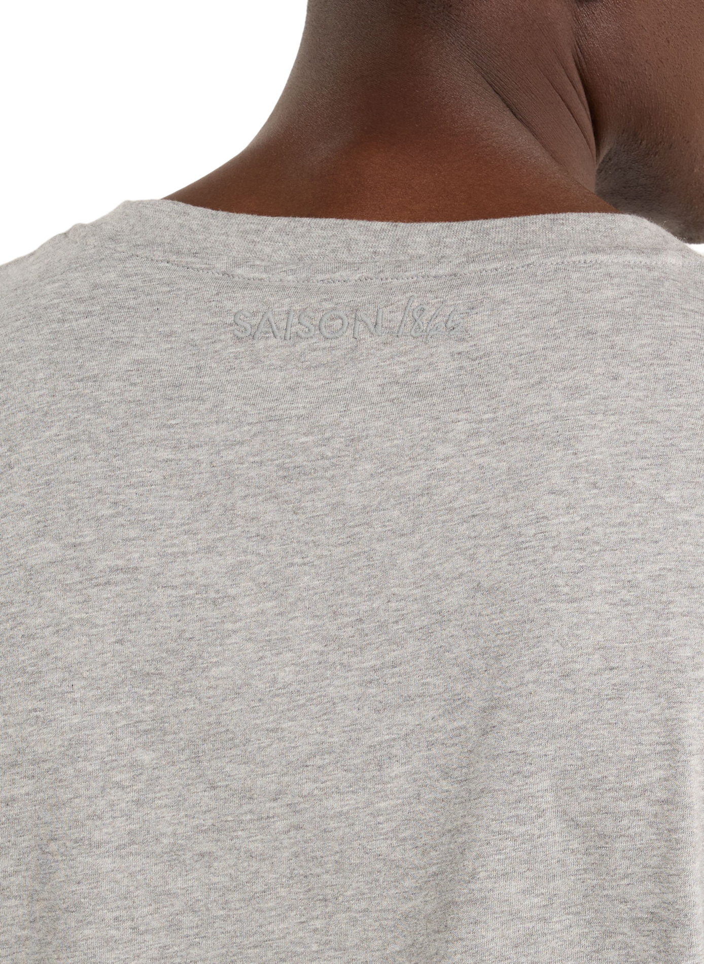 Rundhalsausschnitt T-Shirt Baff SAISON 1865 Grau