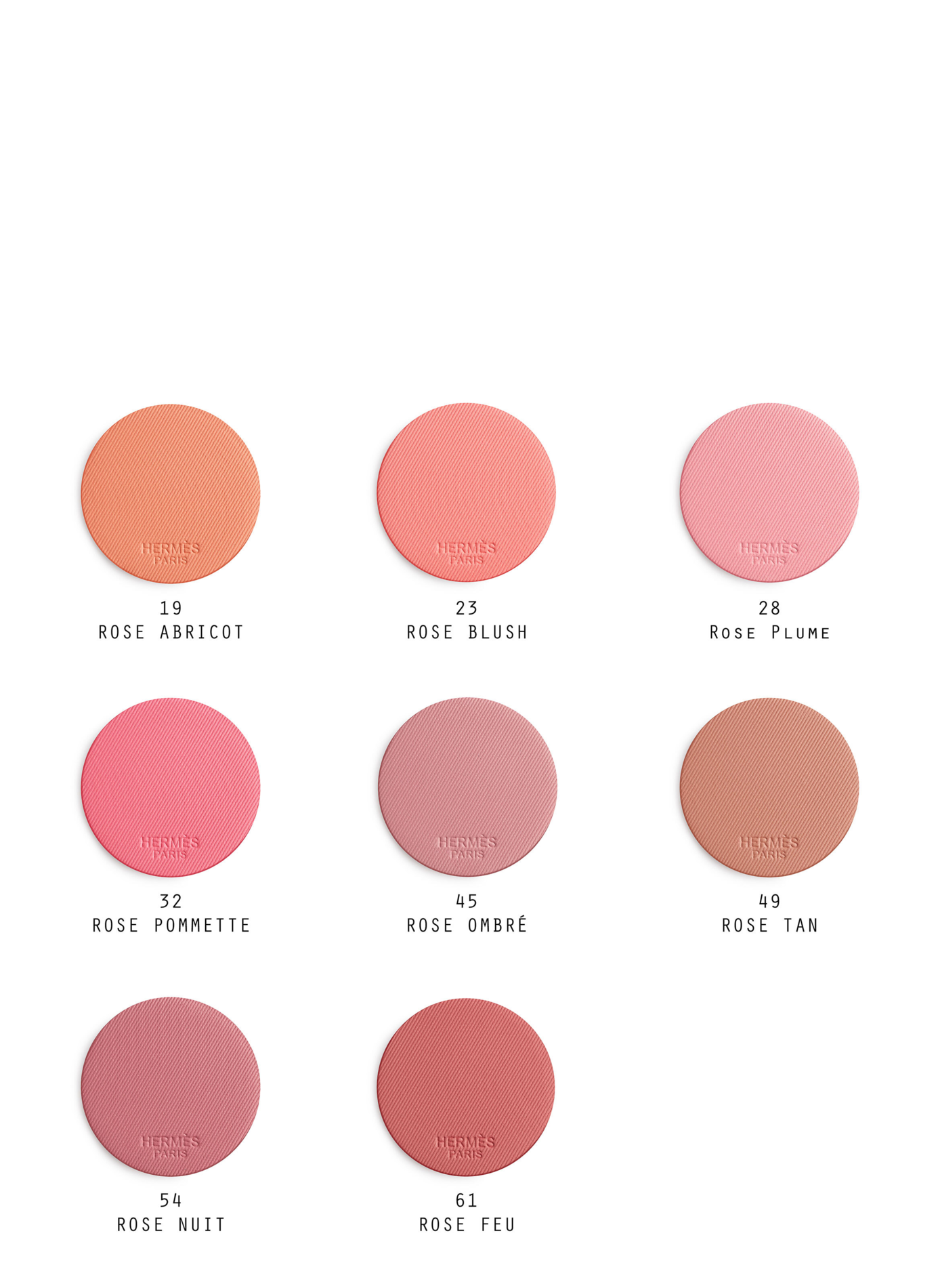 Rose Hermès, fard à joues Silky Blush, Rose Pommette HERMÈS Rose plume