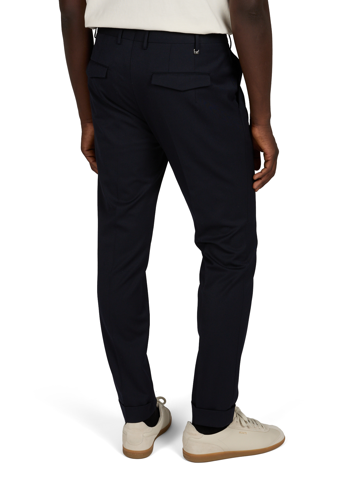 Slim-fit stretch cotton chinos PT01 Blue